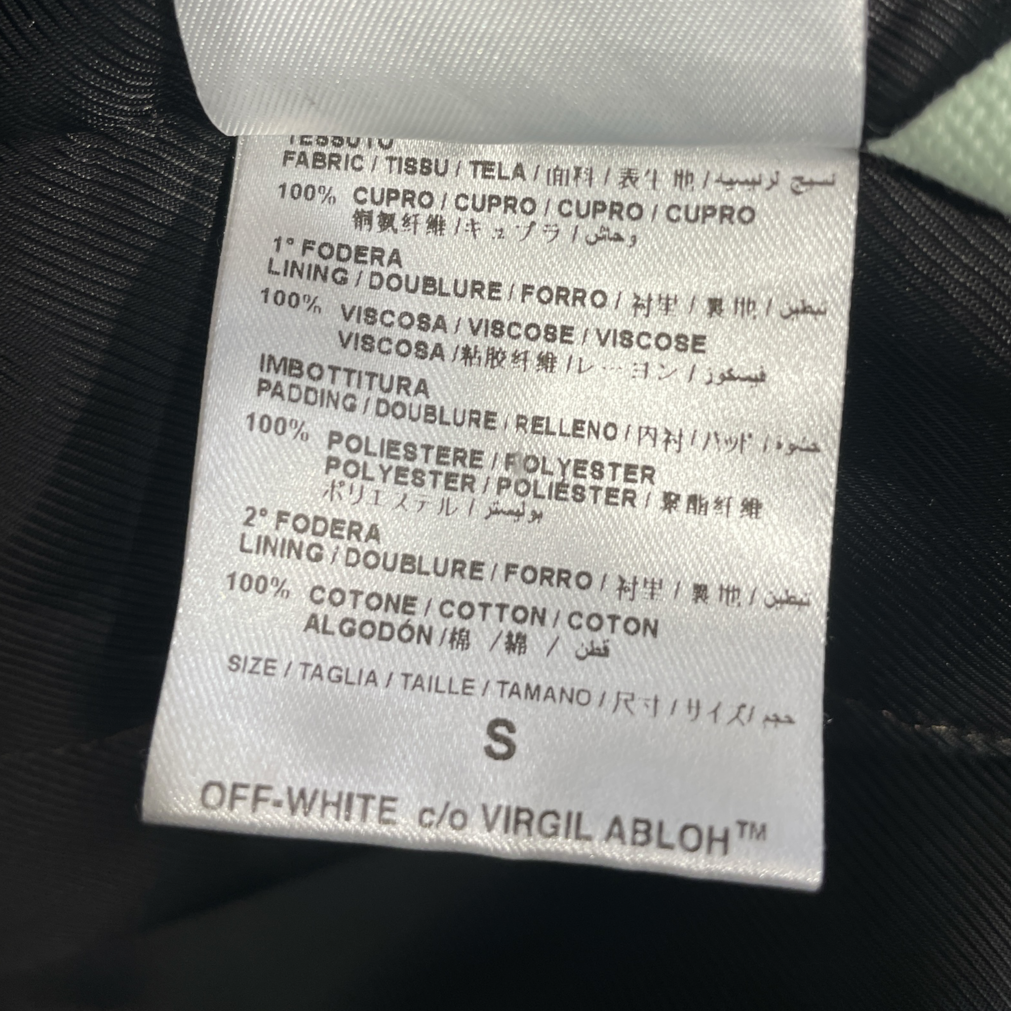OFF-WHITE/Jacket/S/Cotton/BLK/ view 4