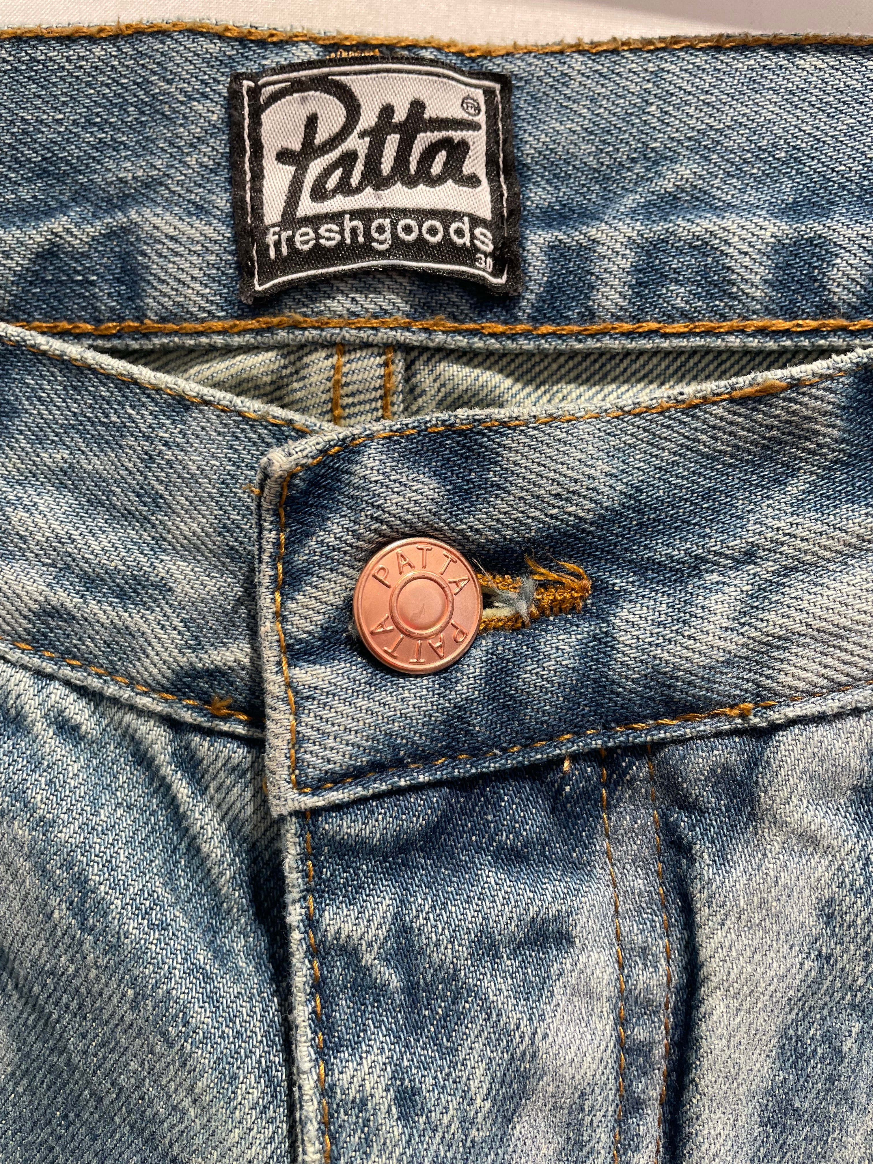 Patta/Straight Pants/30/Denim/IDG/All Over Print/ view 2