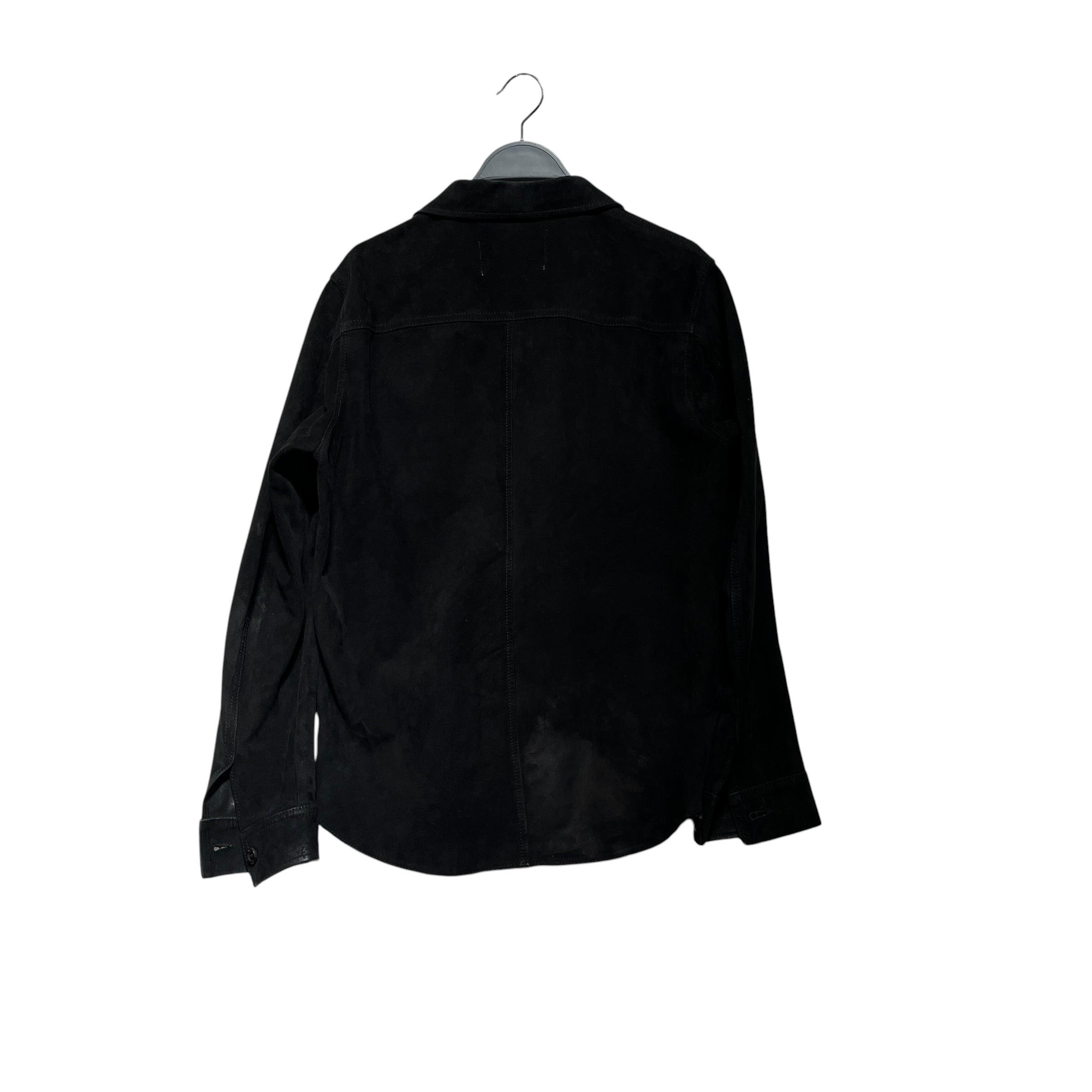 OUR LEGACY/LS Shirt/46/Suede/BLK/ZIP UP view 2