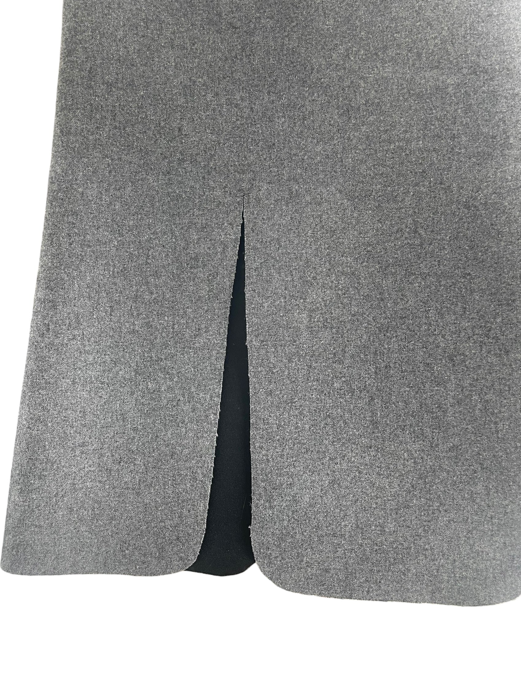 JW ANDERSON(J.W.ANDERSON)/SS Dress/L/Wool/GRY/CUTOUT SLIT DRESS view 5