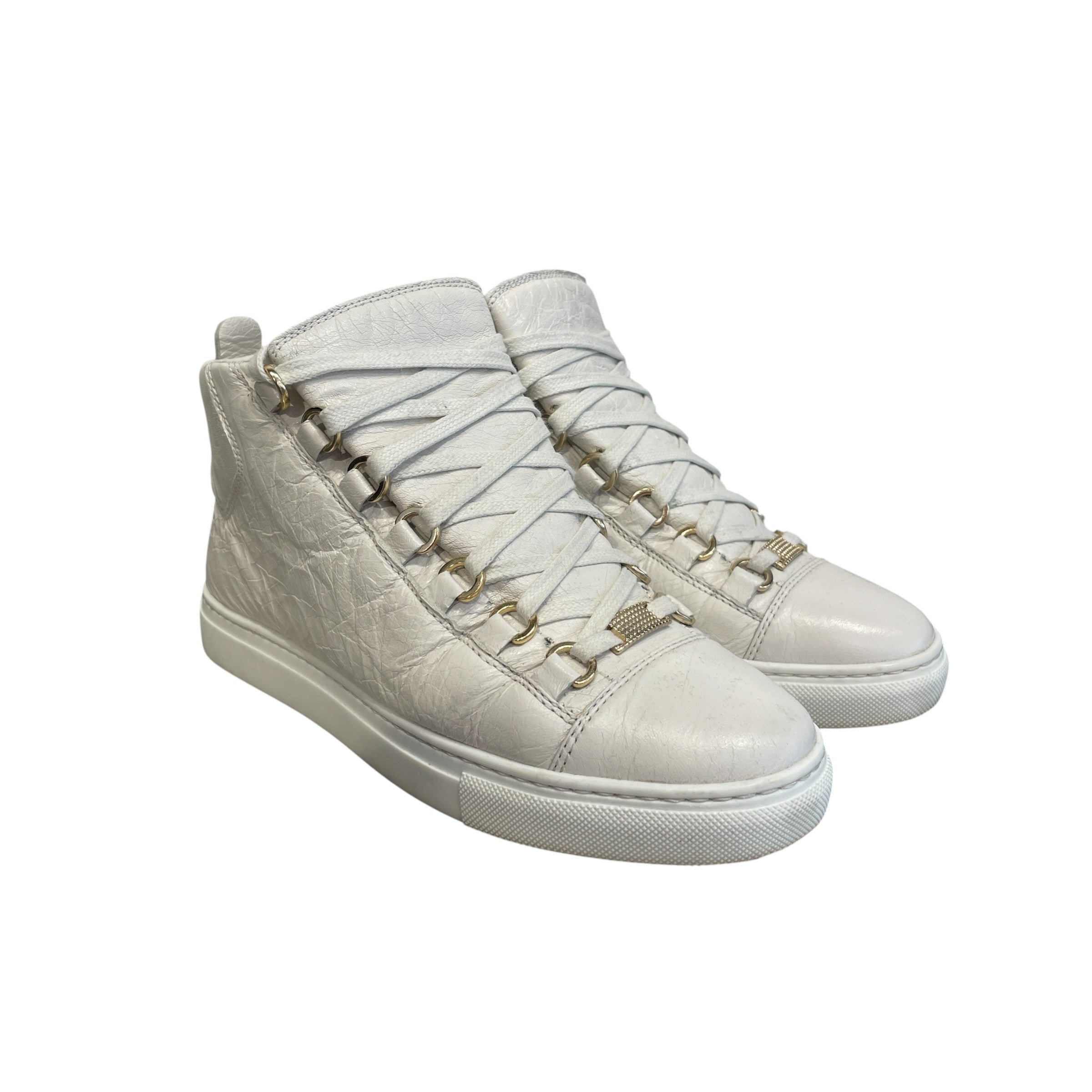 BALENCIAGA/Low-Sneakers/EU 37/Leather/WHT/BALENCIAGA ARENA view 1