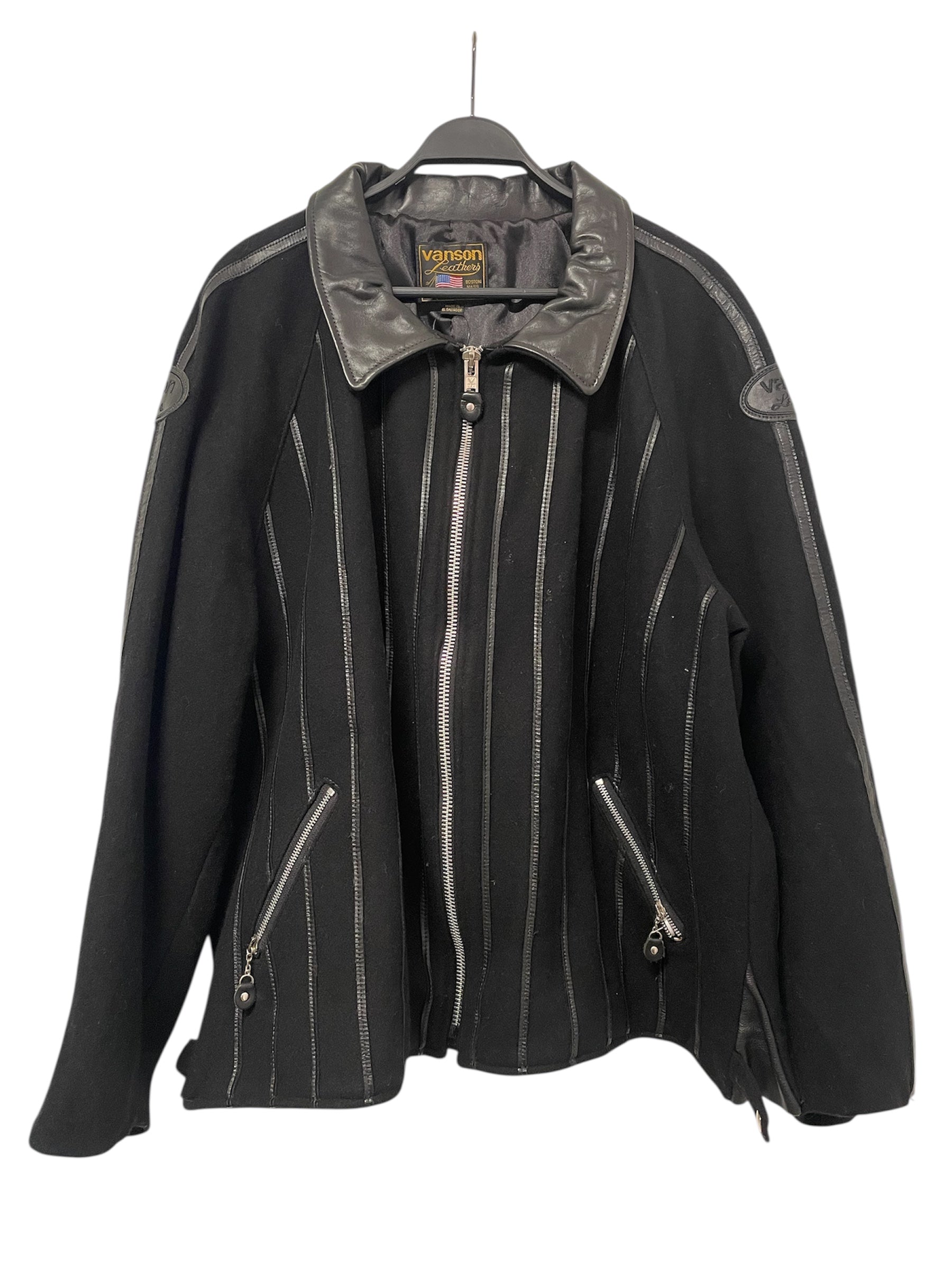 VANSON/Leather Jkt/XL/Leather/BLK/ view 1