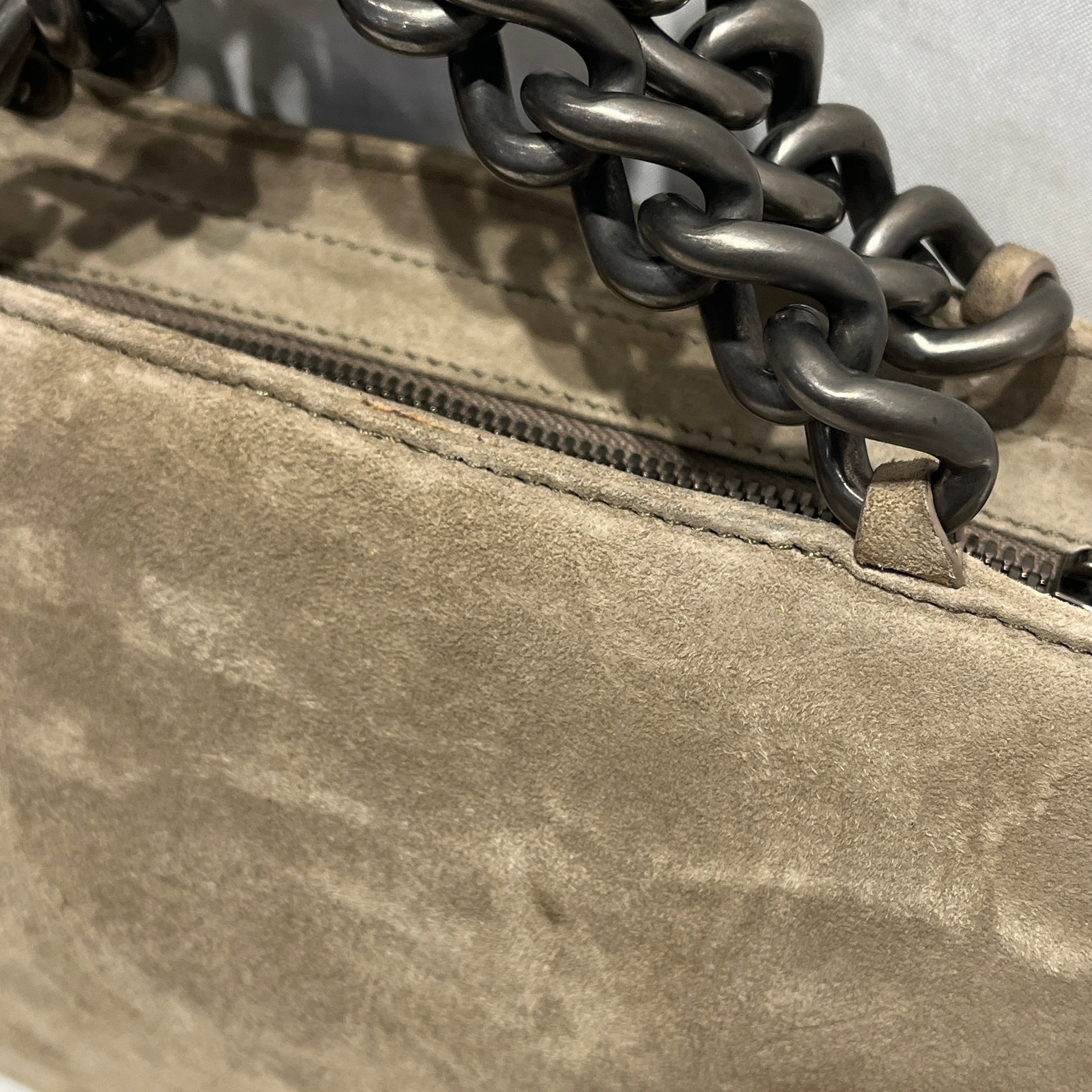 roberto cavalli/Hand Bag/Suede/BEG/SILVER PYRAMID STUD SUEDE BAG view 5