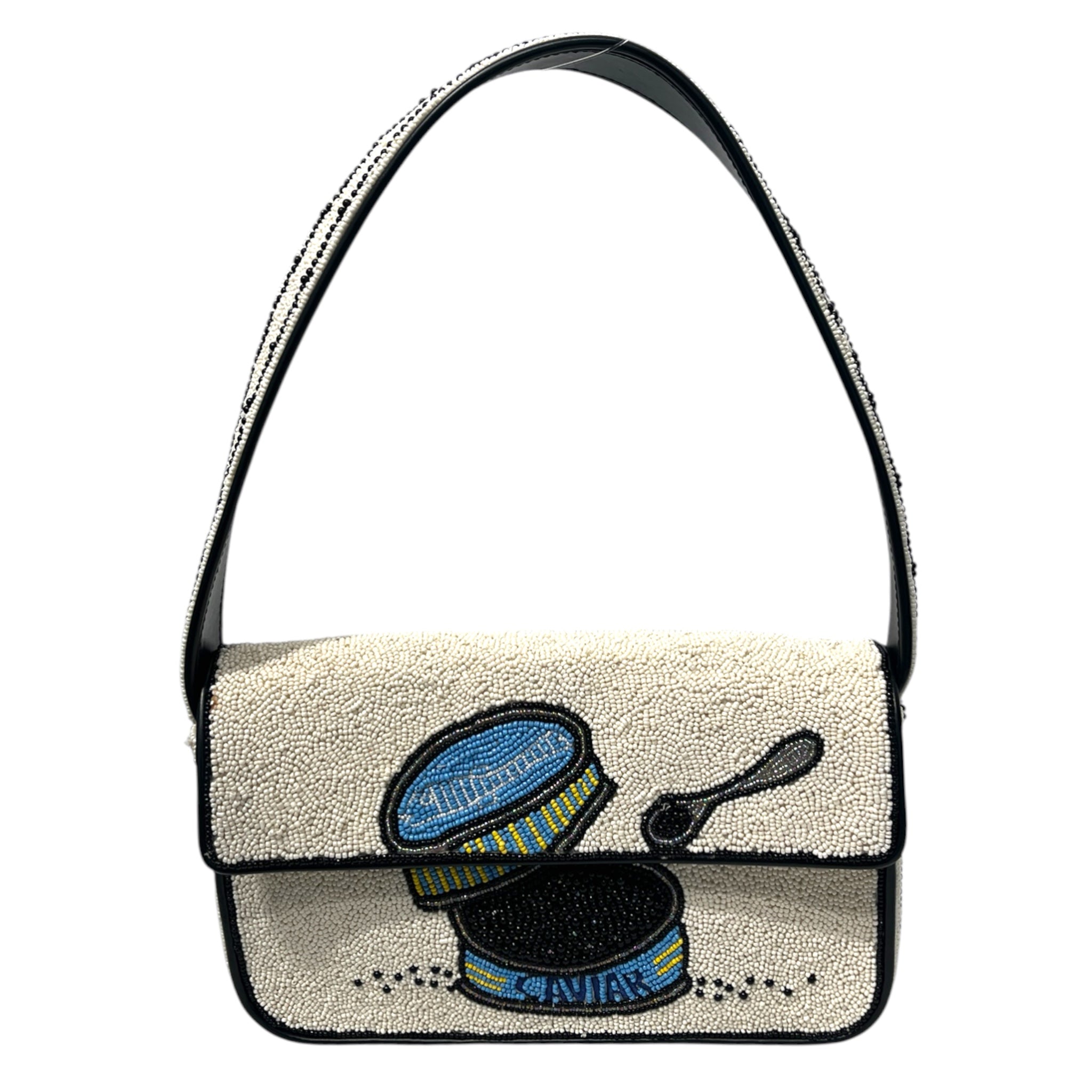 STAUD/Hand Bag/Graphic/Leather/CRM/ view 1