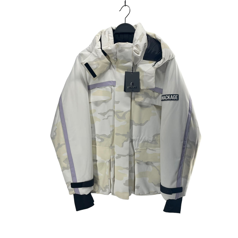 MACKAGE/Mountain Parka/XL/Camouflage/Nylon/WHT/CAMO HOODED PUFFER