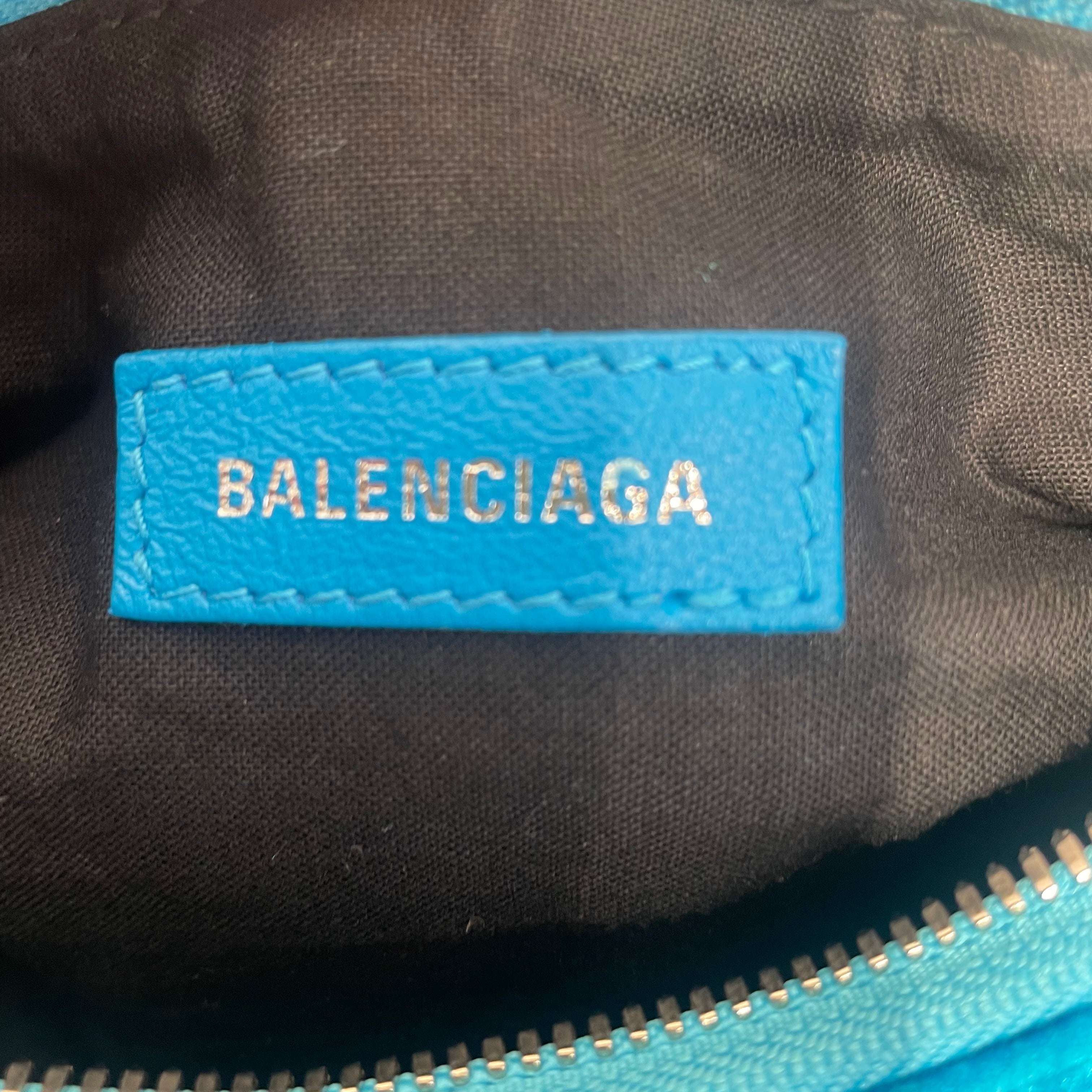 BALENCIAGA/Cross Body Bag/Velour/BLU/ view 6