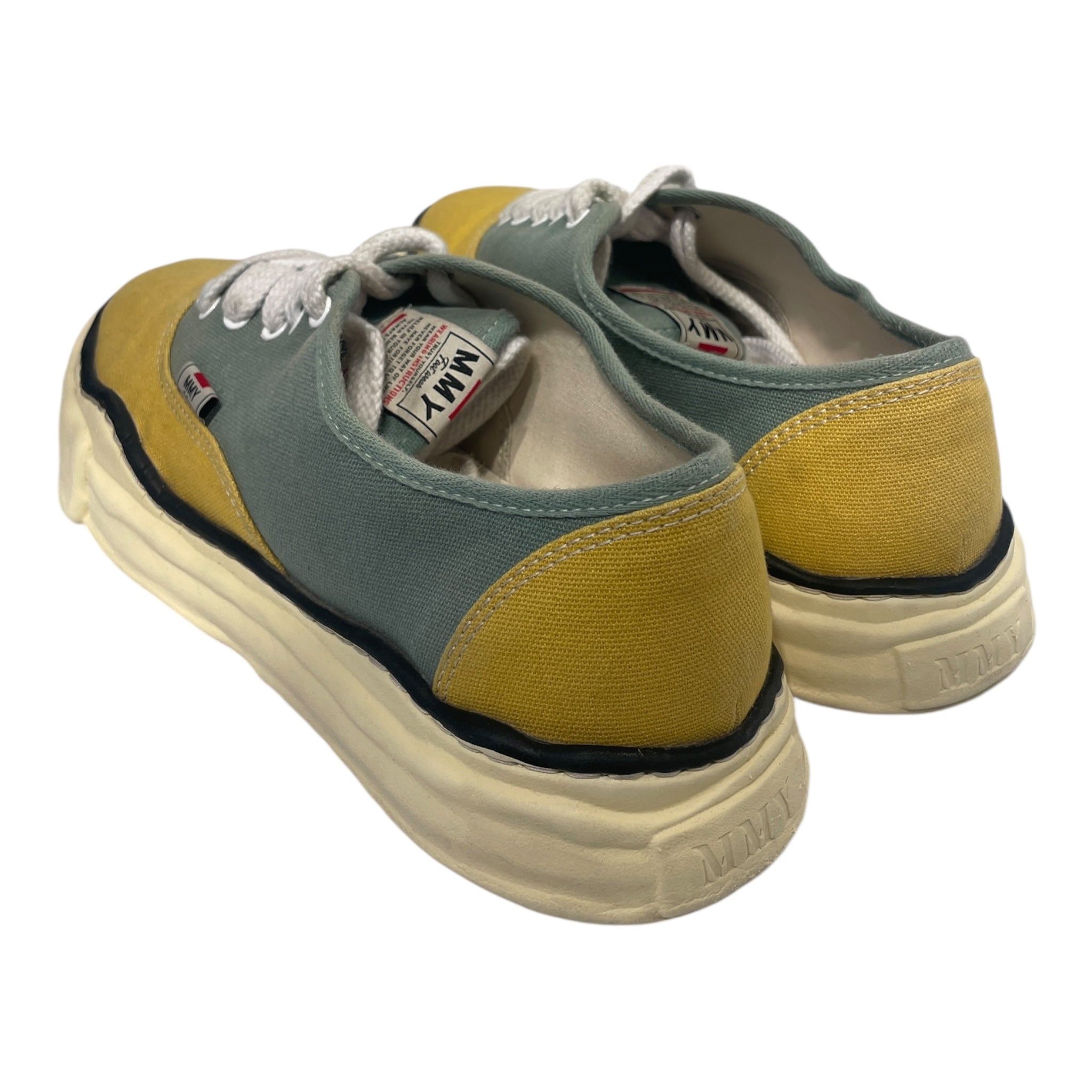 MIHARA YASUHIRO/Low-Sneakers/EU 46/Cotton/MLT/GREEN YELLOW/ WHITE LACES view 2
