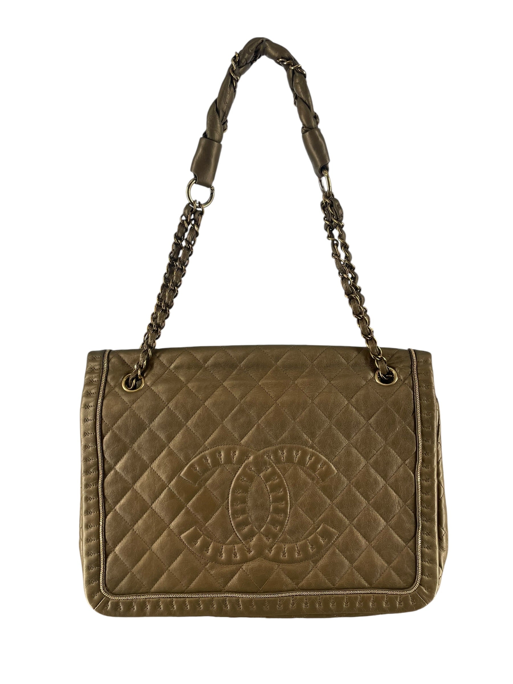 CHANEL/Cross Body Bag/Border/Leather/GLD/ISTANBUL ACCORDION FLAP BAG view 1
