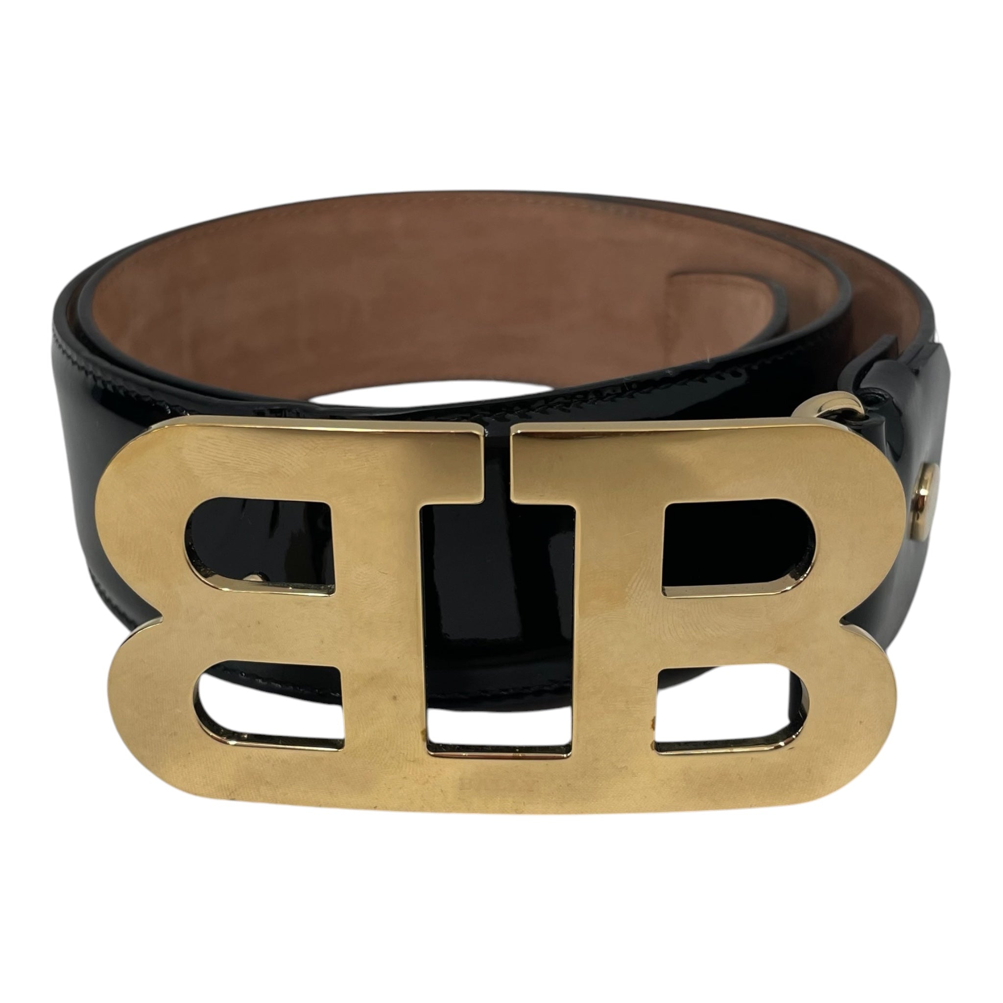 BALLY/Belt/Leather/BLK/DOUBLE B BELT view 1