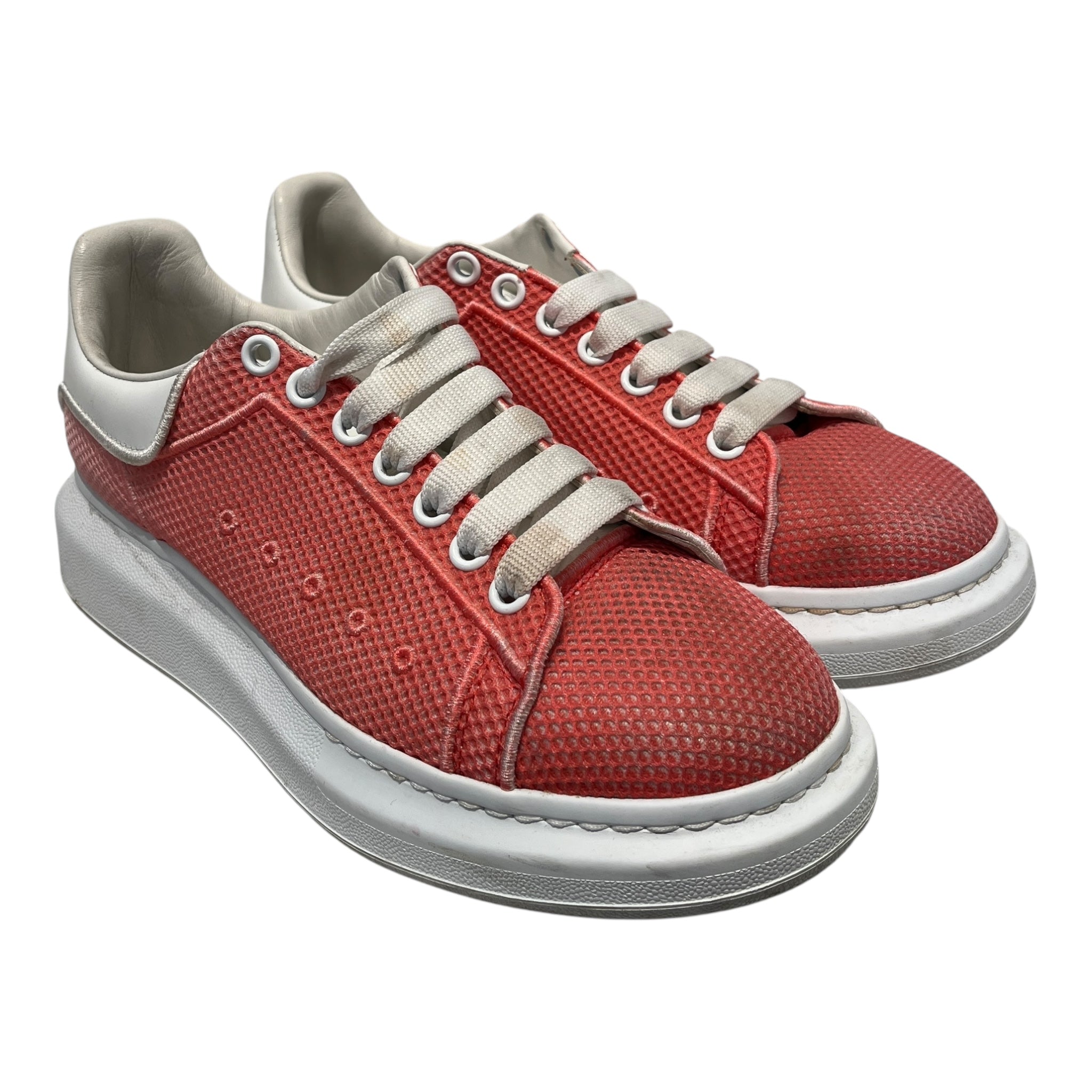 Alexander McQueen/Low-Sneakers/US 10/Leather/WHT/ALEXANDER MCQUEEN PINK view 1