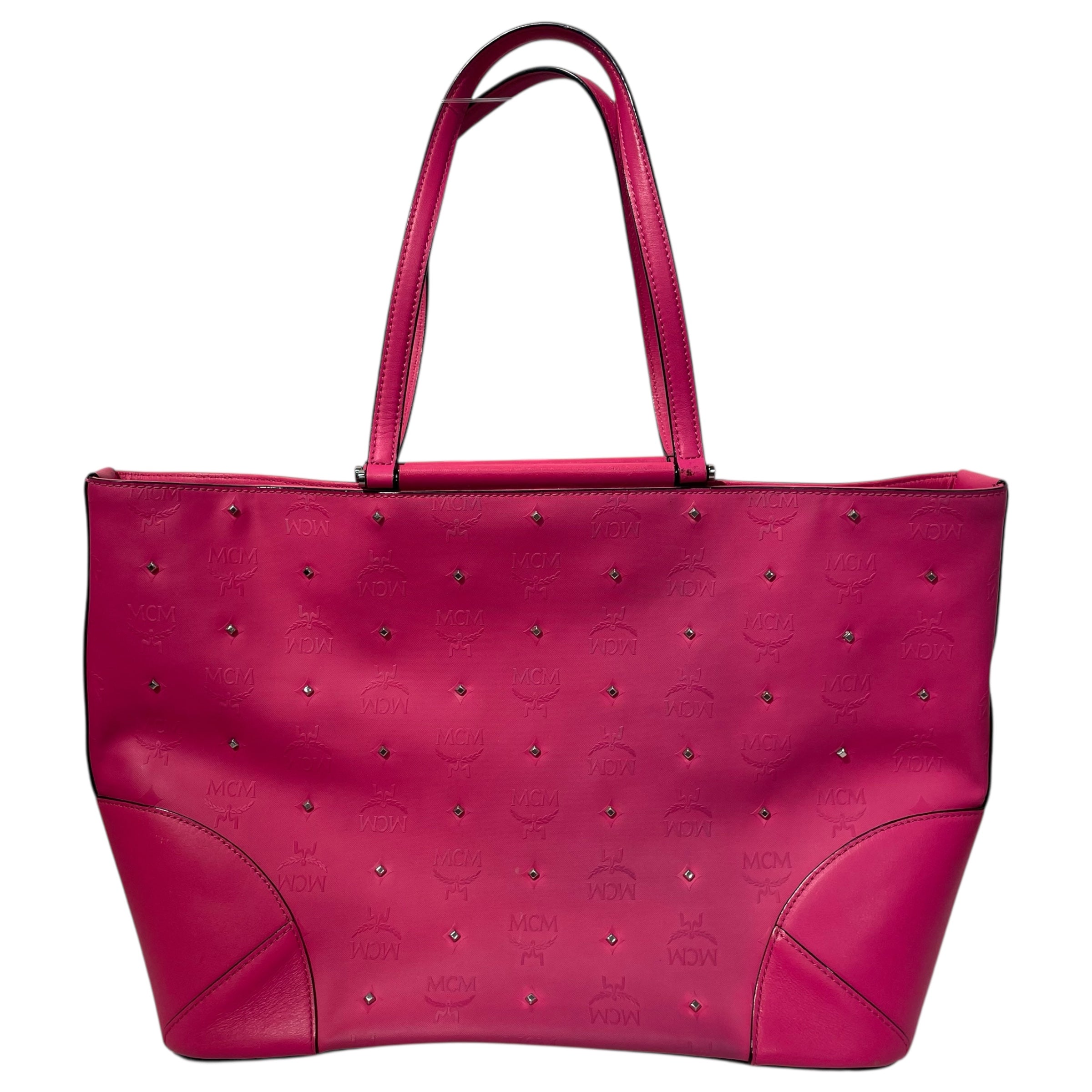 MCM/Tote Bag/M/Monogram/Leather/PNK/ view 1