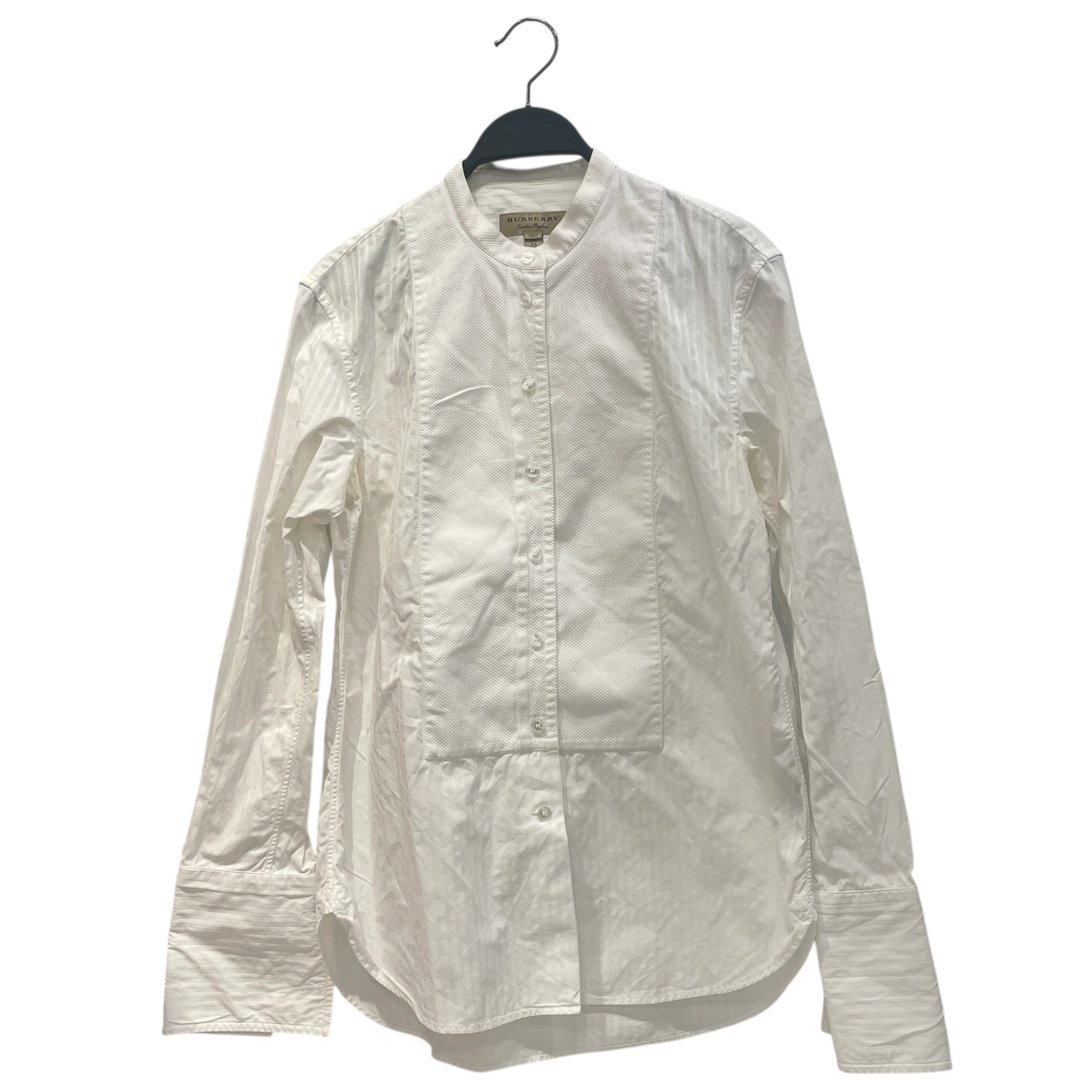 BURBERRY/Shirt/4/Stripe/Cotton/WHT/CONTRAST PANEL FRONT view 1