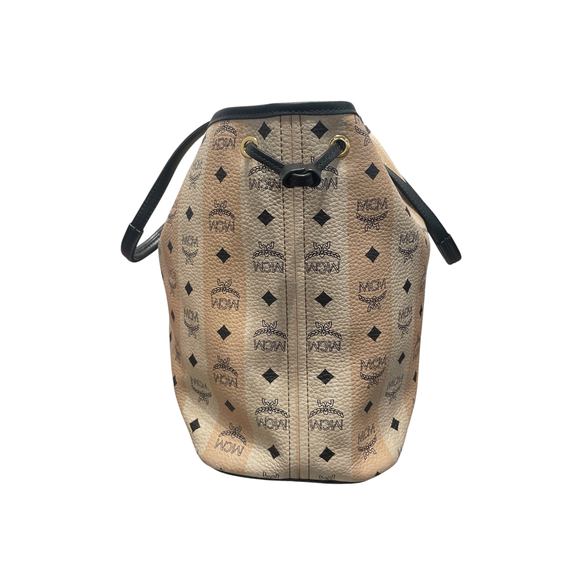 MCM/Tote Bag/Monogram/Leather/BEG/SHOPPER TOTE view 3