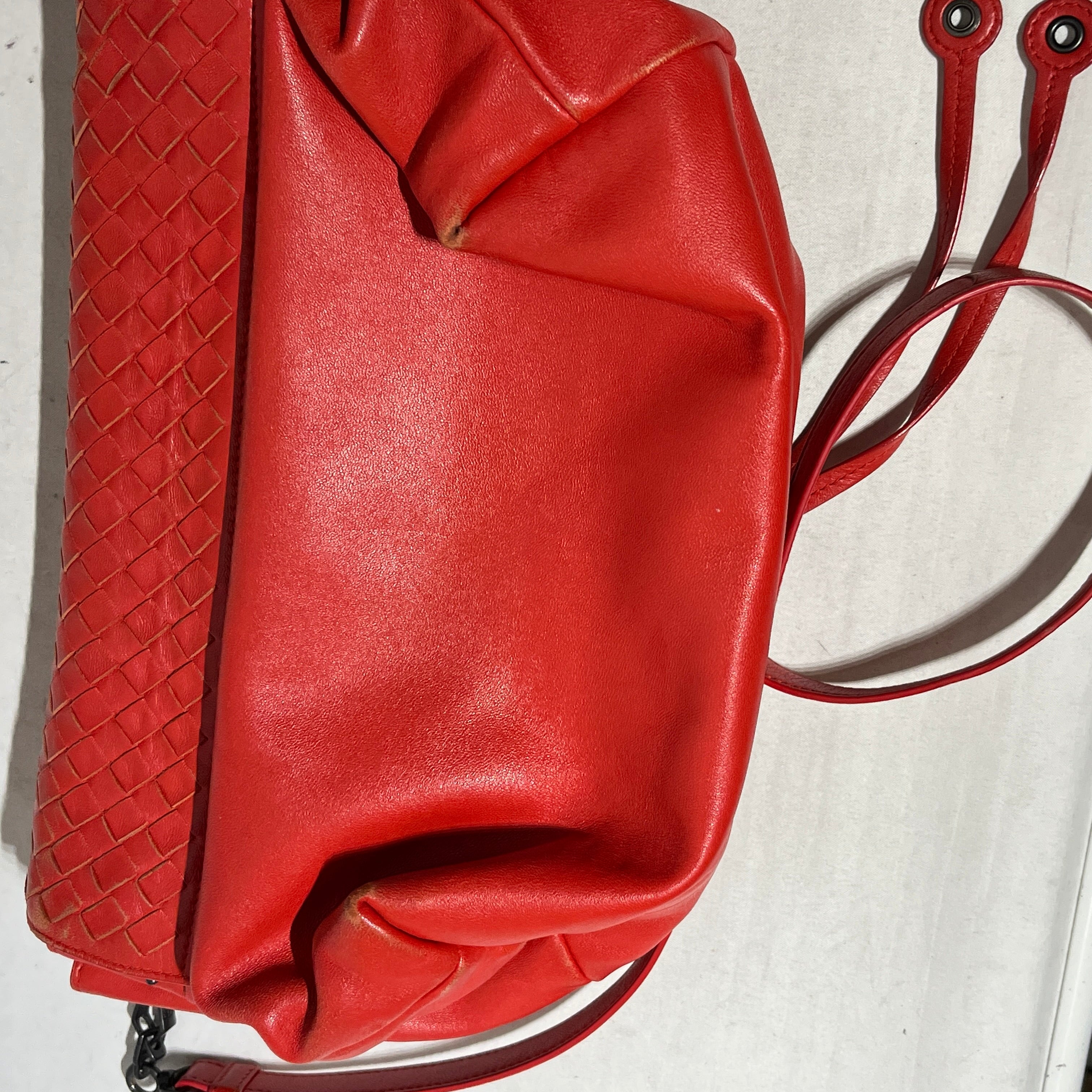 BOTTEGA VENETA/Cross Body Bag/Leather/GRN/ view 9