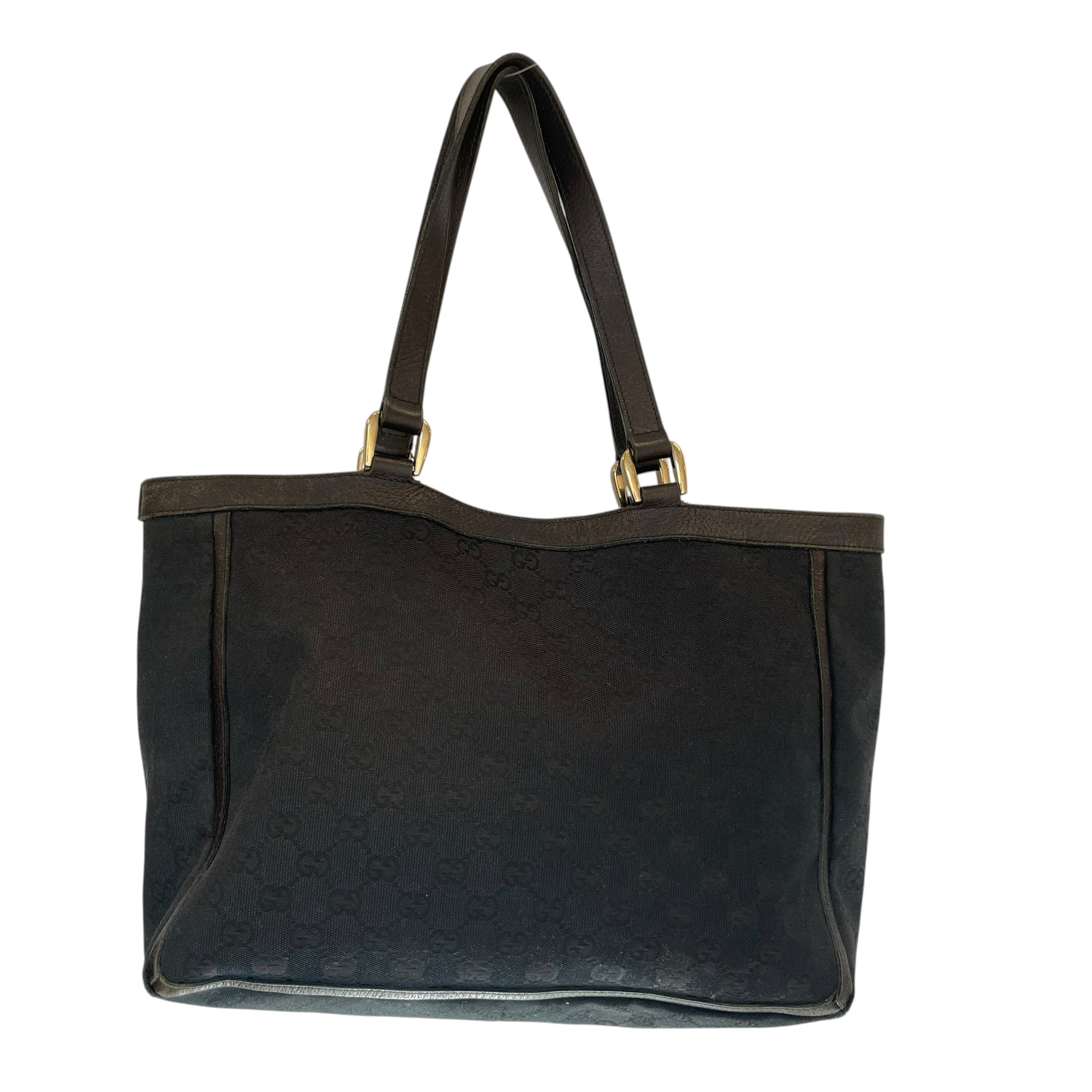 GUCCI/Tote Bag/Cotton/BLK/GG Canvas Abbey Bag view 2