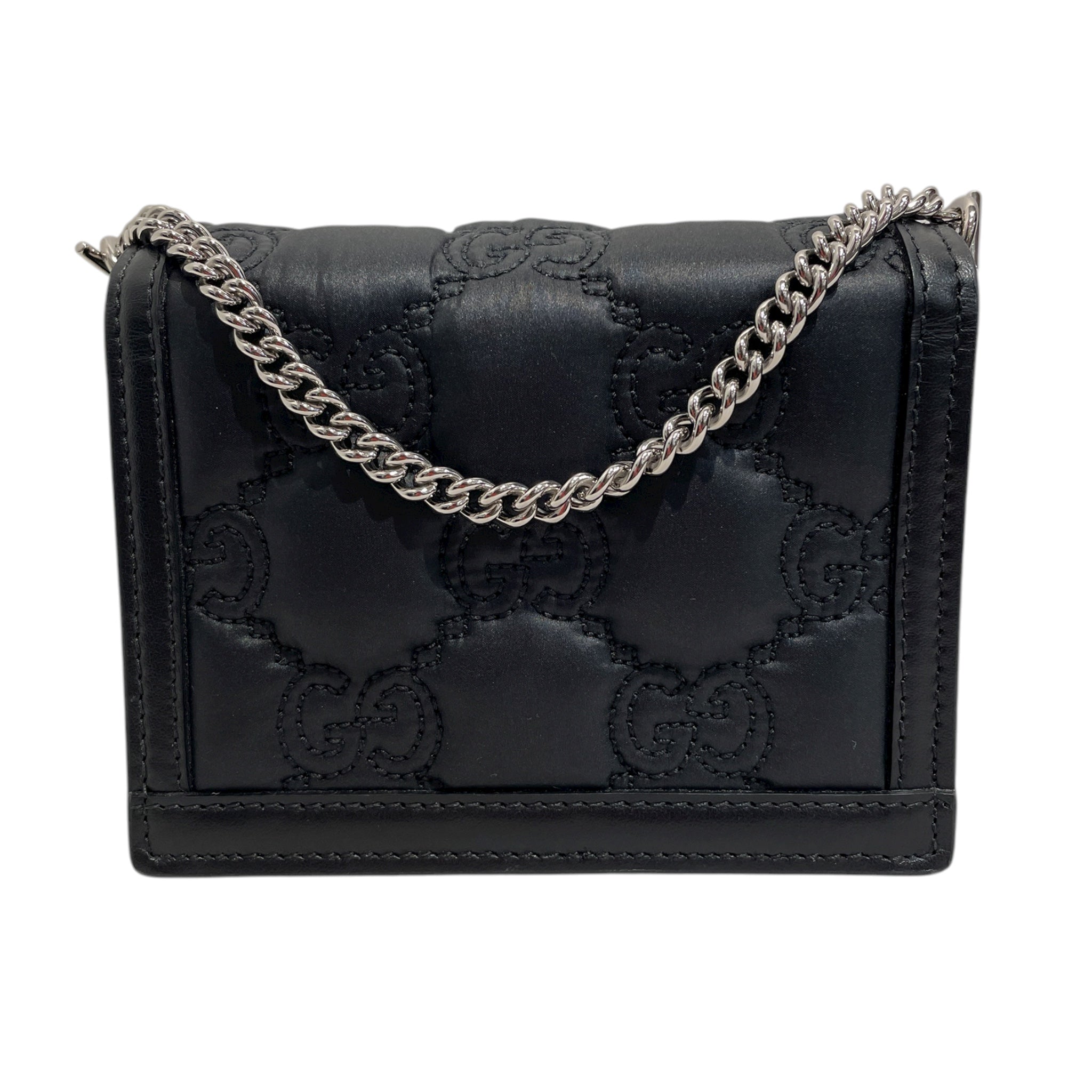 GUCCI/Cross Body Bag/Monogram/Leather/BLK/723777211147 view 4