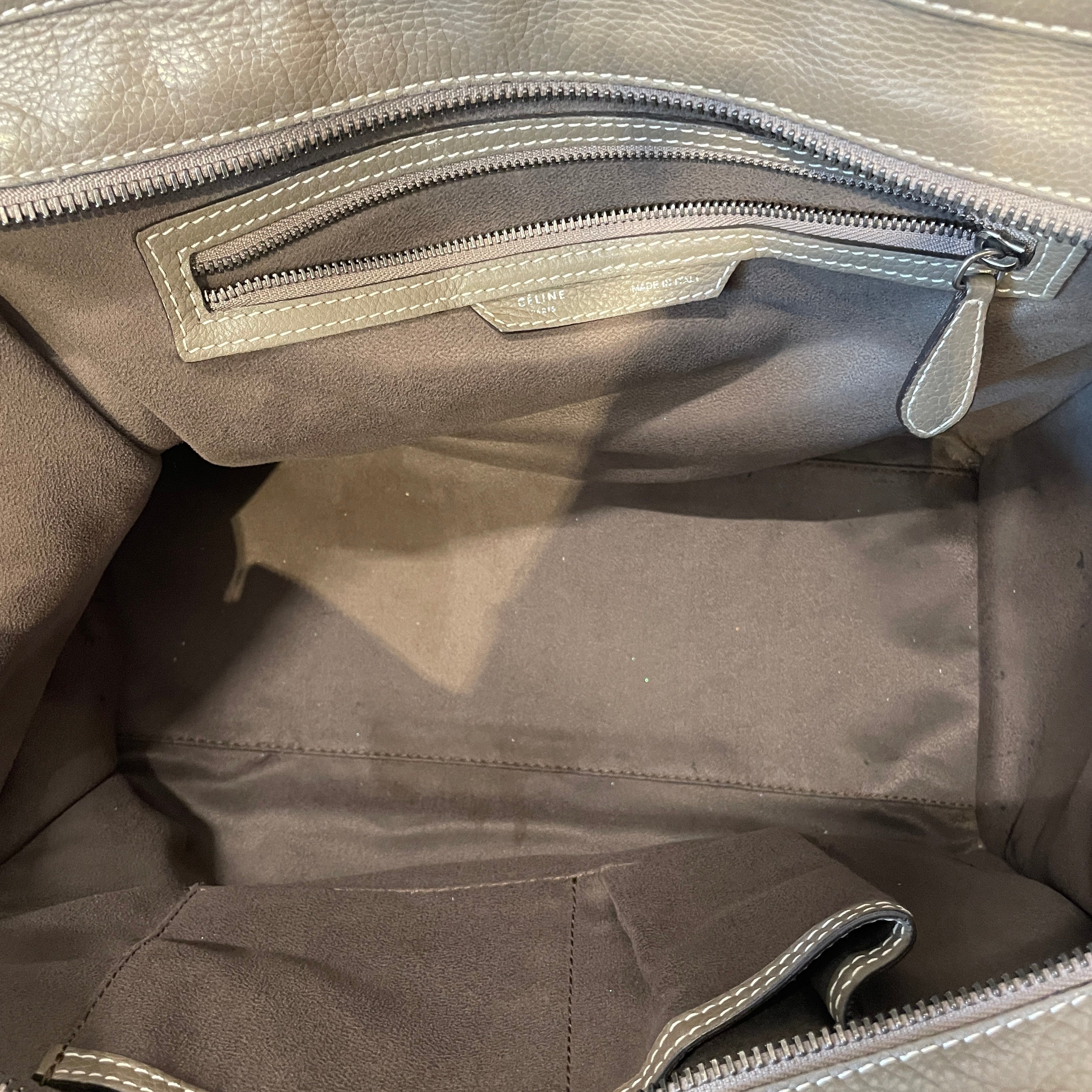 CELINE/Hand Bag/Leather/GRY/LEATHER LUGGAGE TOTE view 5