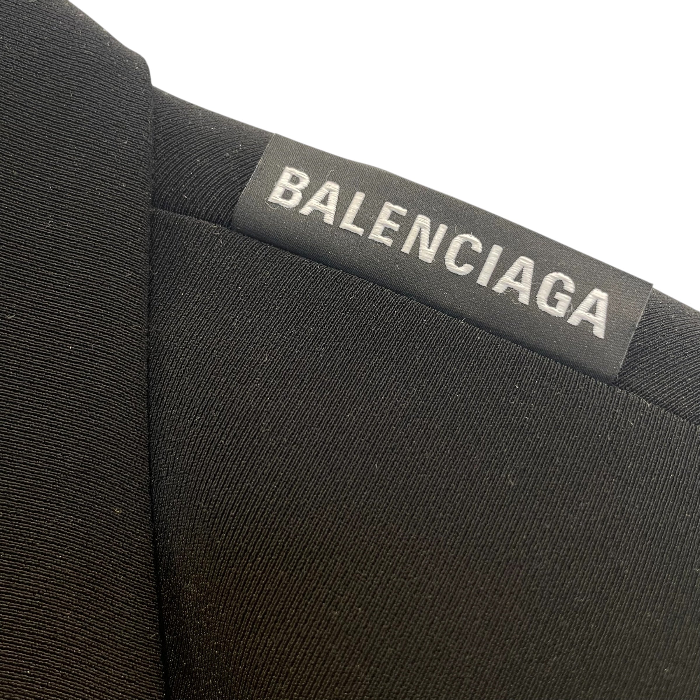 BALENCIAGA/Tailored Jkt/46/Polyester/BLK/balenciaga pattern inside view 3