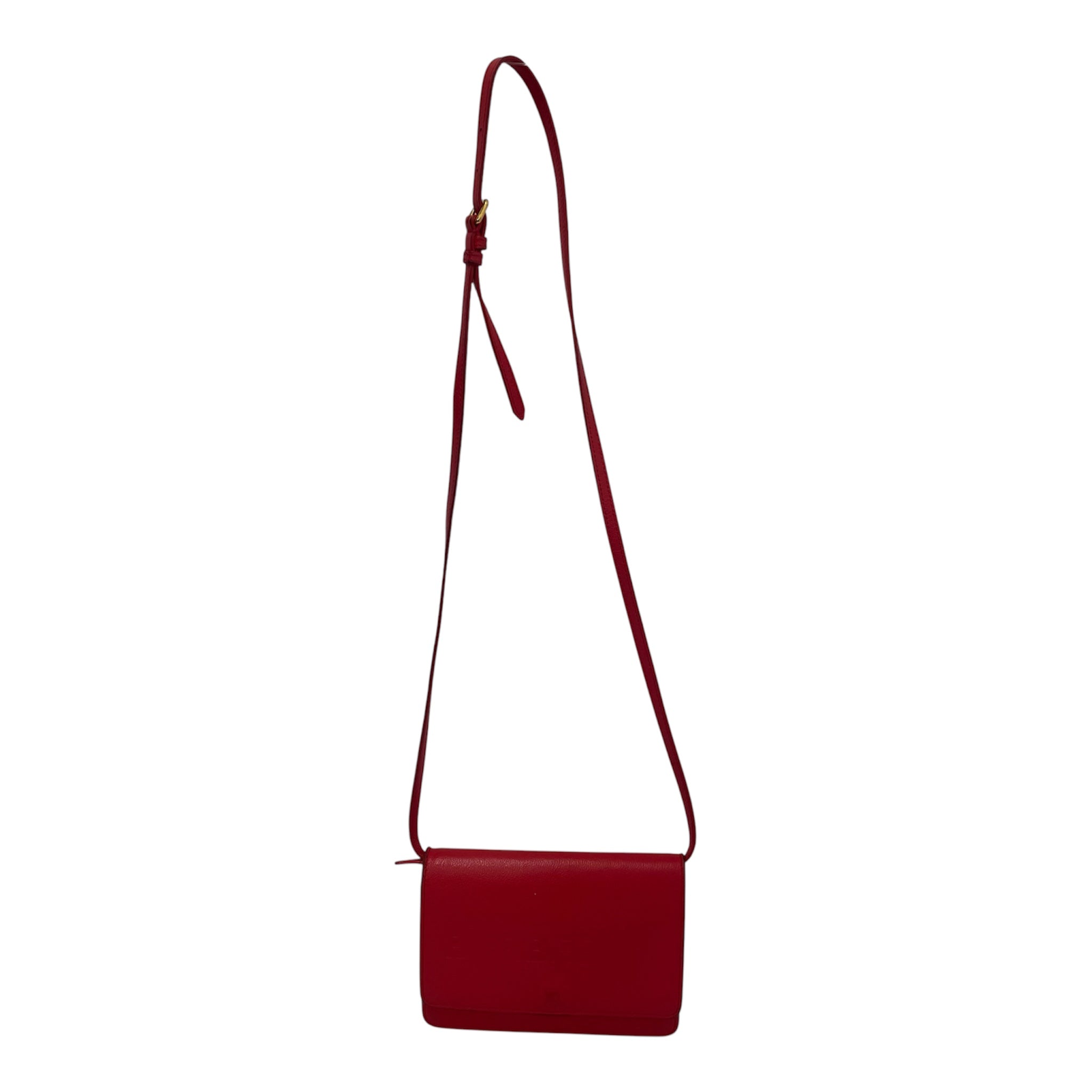 BURBERRYS/Cross Body Bag/Leather/RED/GOLD HARDWARE view 1