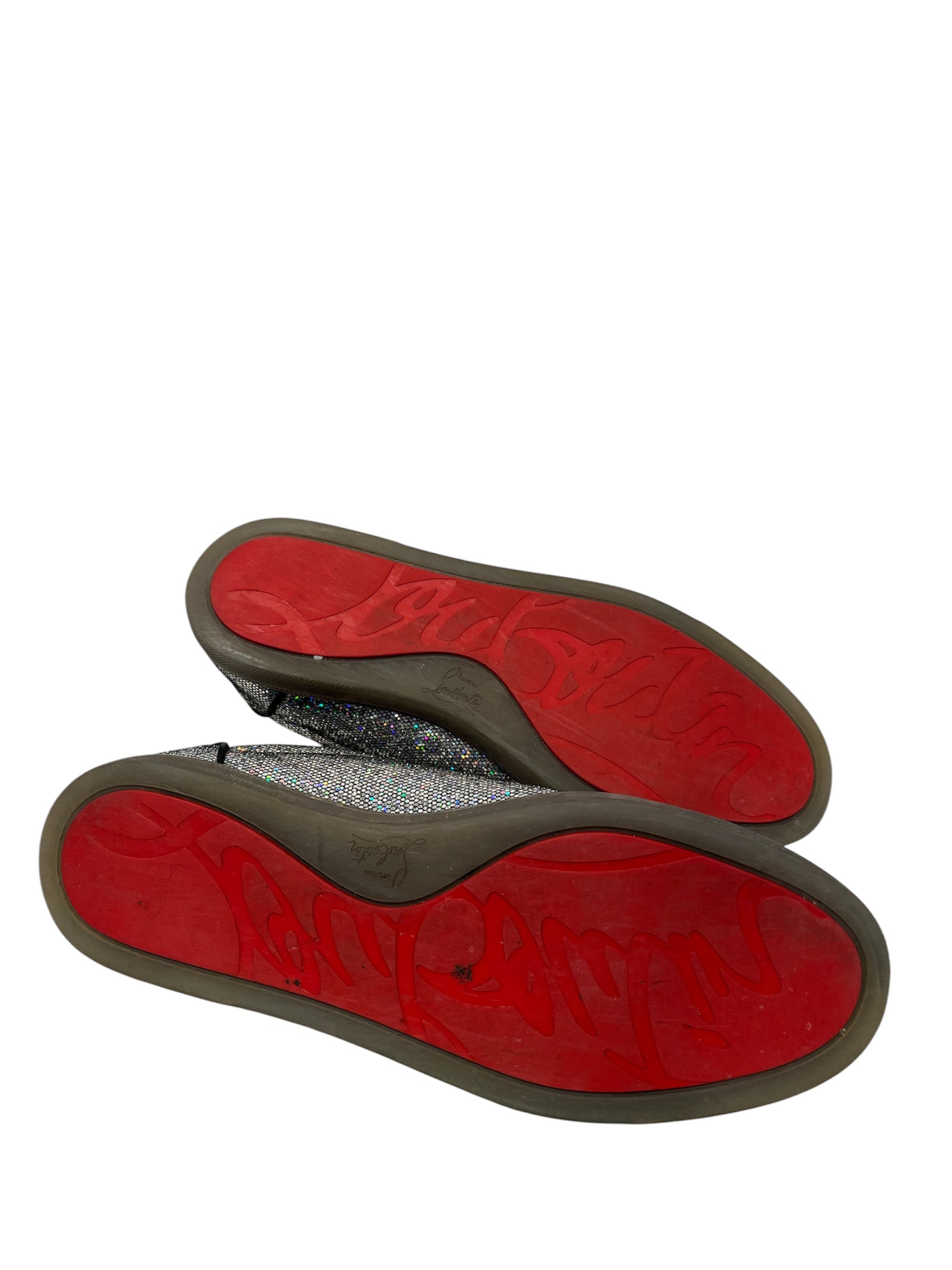 Christian Louboutin/Low-Sneakers/US 9/Cotton/SLV/ view 3