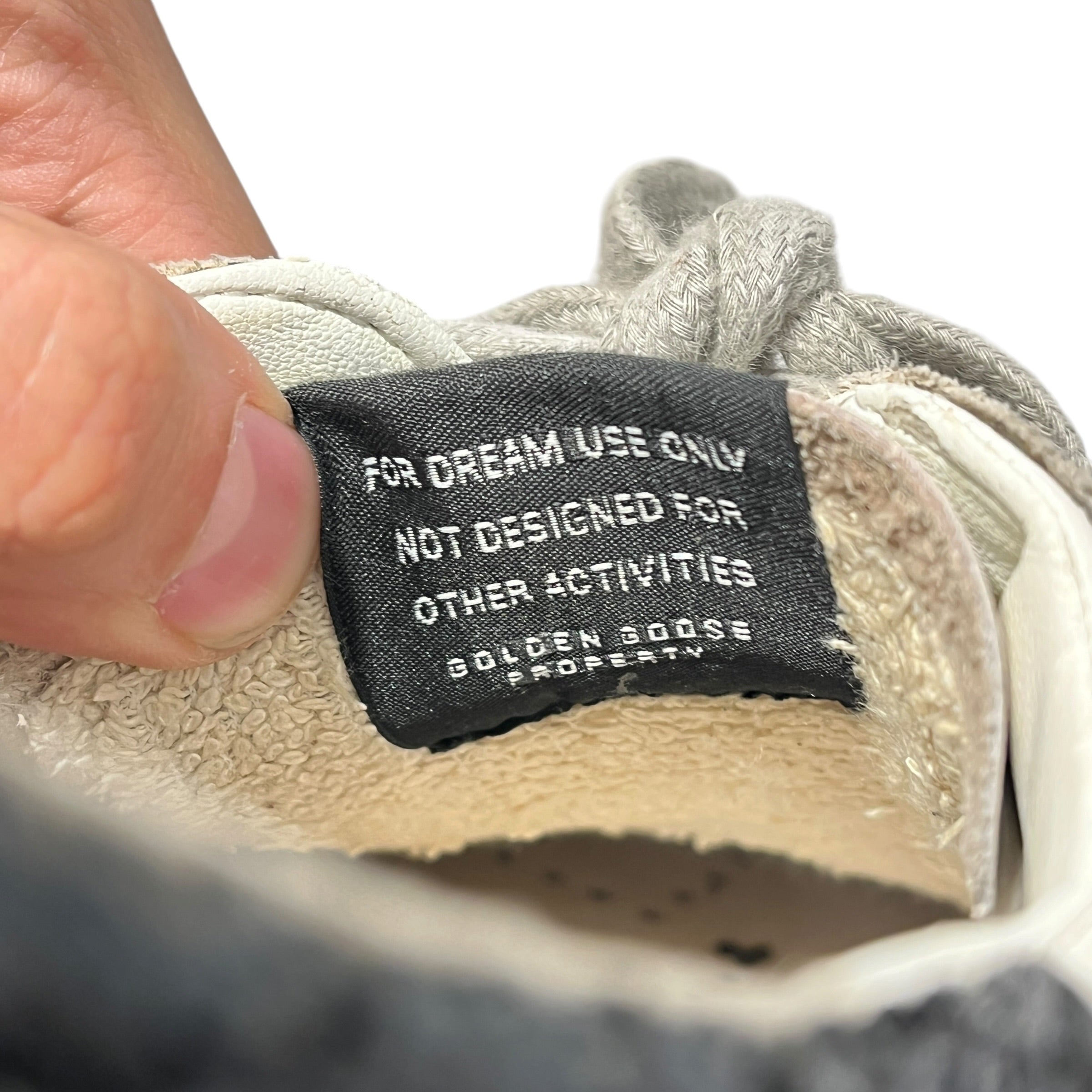 GOLDEN GOOSE/Low-Sneakers/US 6/Leather/WHT/golden star view 13
