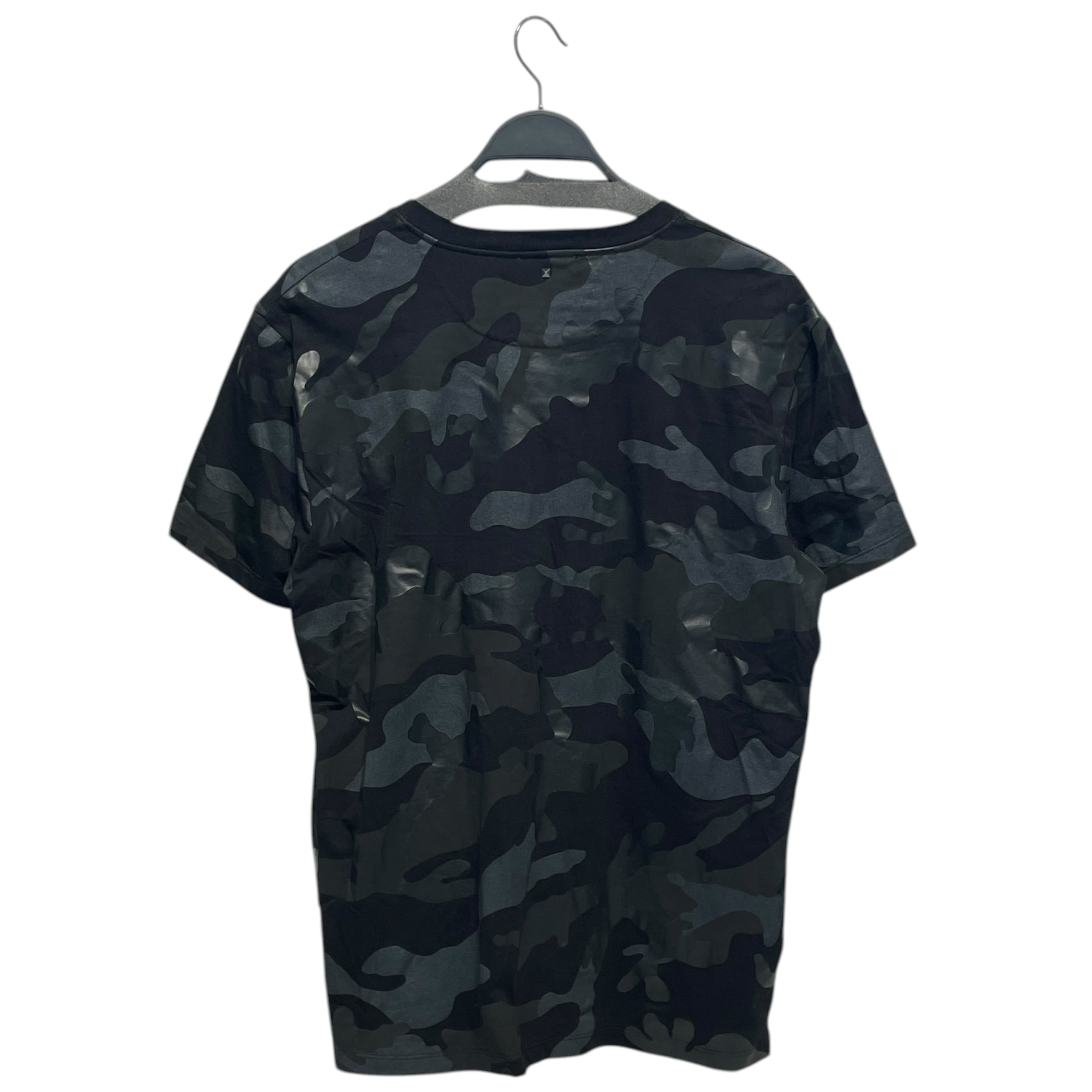VALENTINO/T-Shirt/L/Cotton/BLK/Camouflage/BLACK ON BLACK view 2