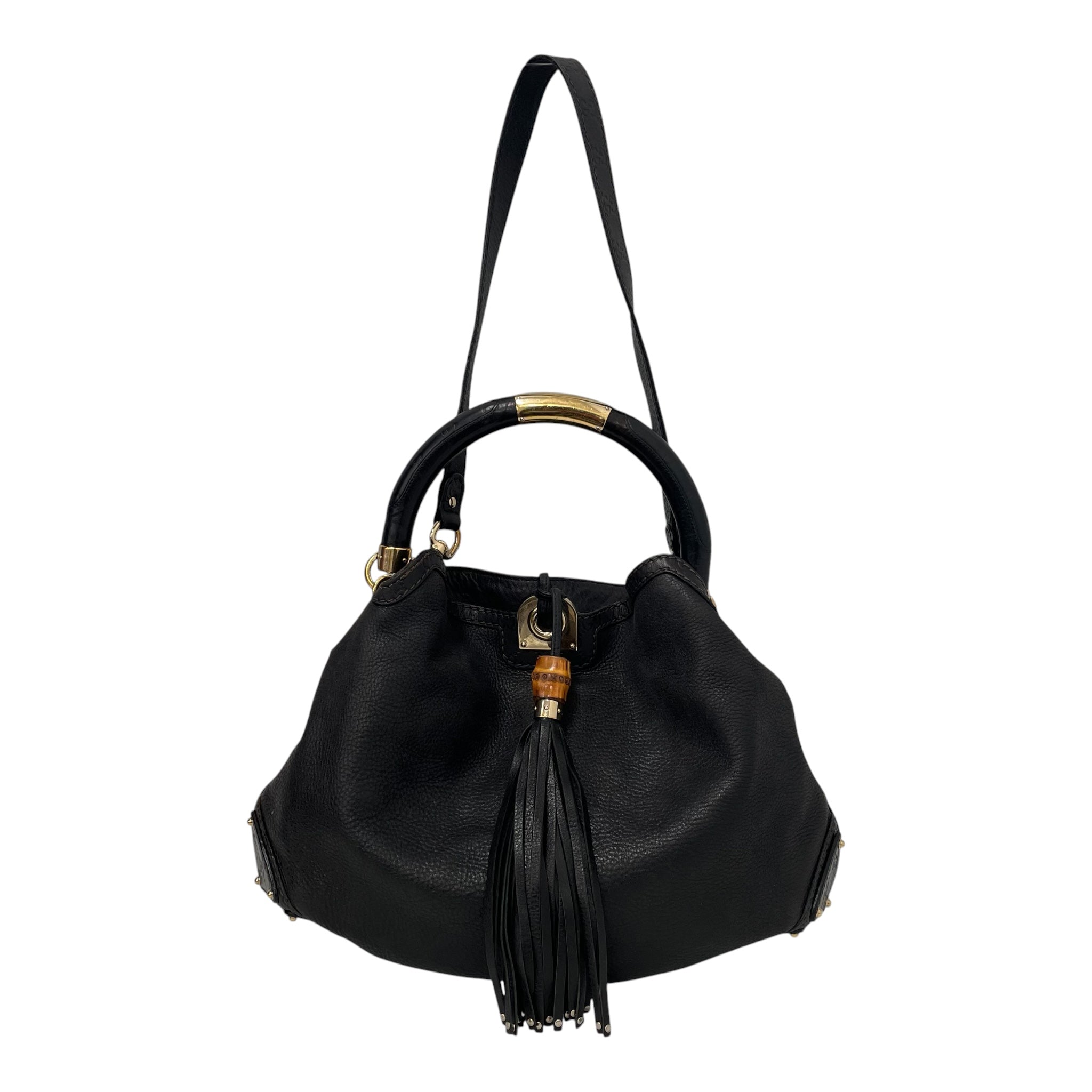 GUCCI/Hand Bag/Leather/BLK/Indy Leather view 1