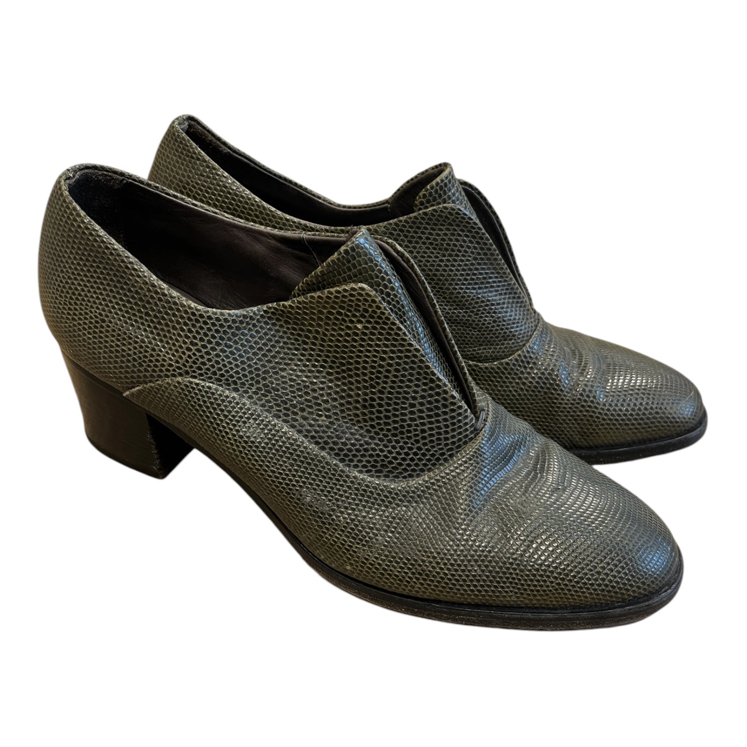 REED KRAKOFF///Heels/EU 41/Animal Pattern/Leather/GRN//W [Designers] Design/ view 1