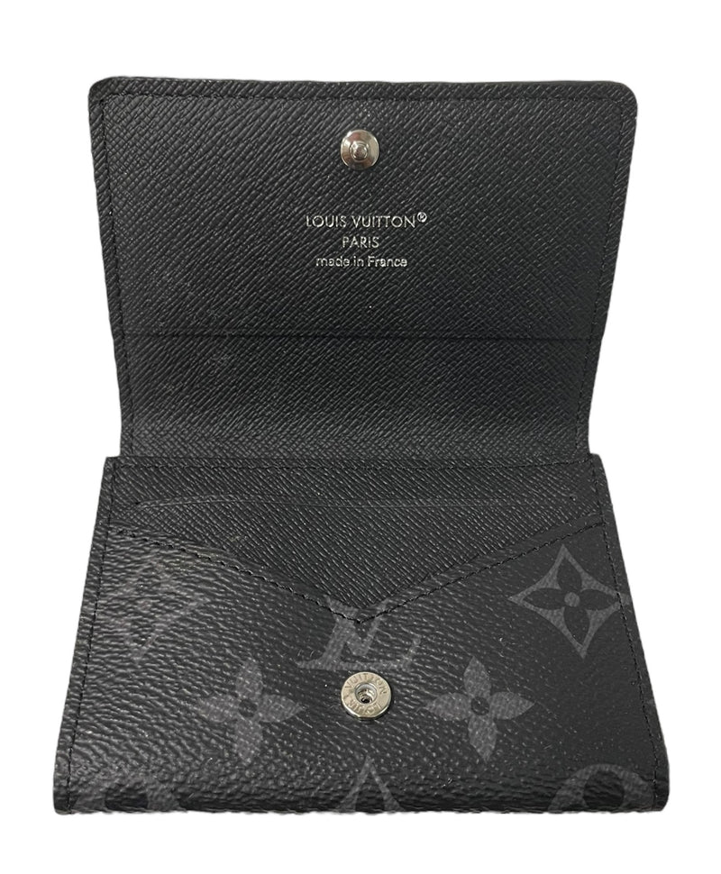 LOUIS VUITTON/Wallet/Monogram/Leather/BLK/GRY MONGRAM COIN-CARDHOLDER
