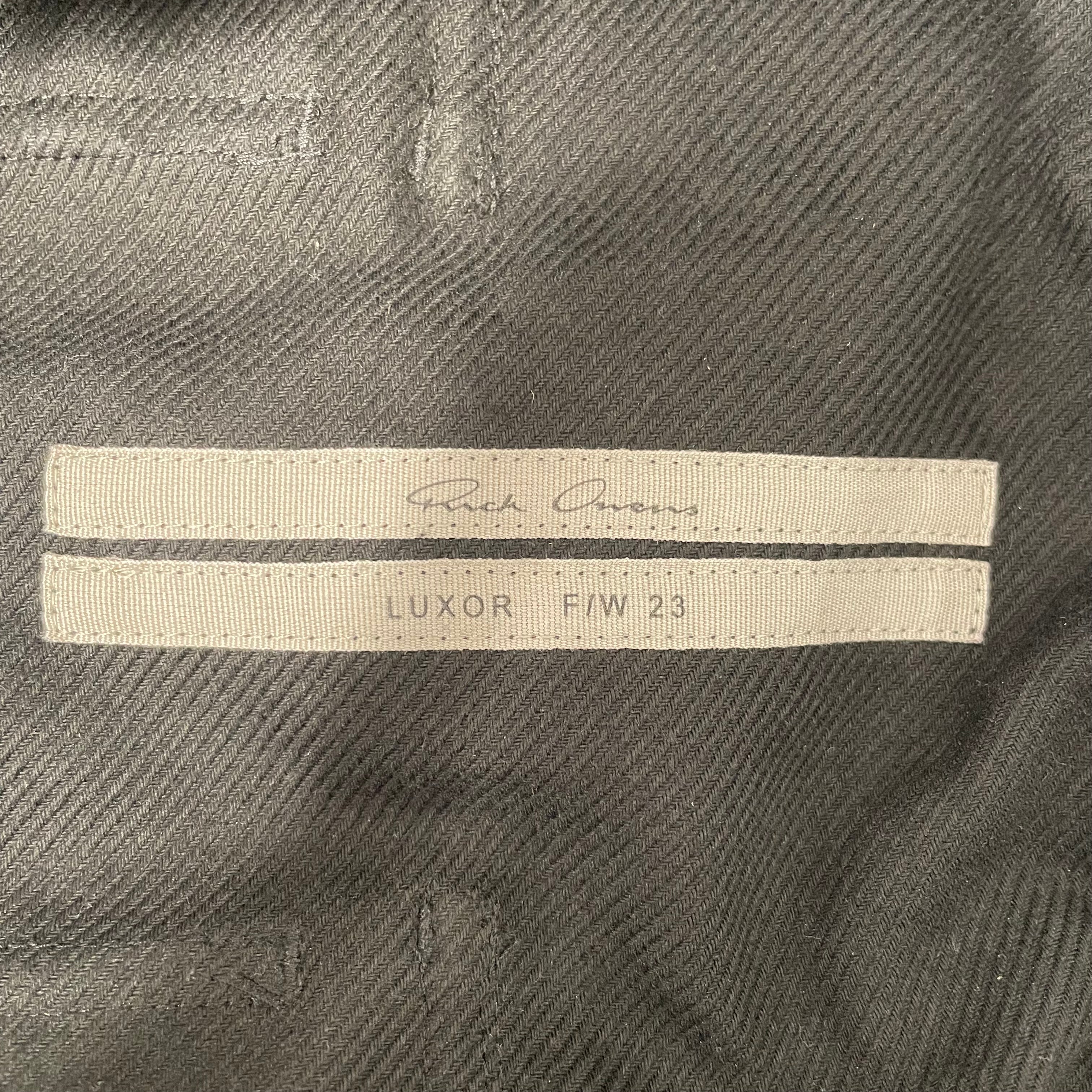 Rick Owens/Shorts/44/Denim/BLK/DROP CROTCH view 3