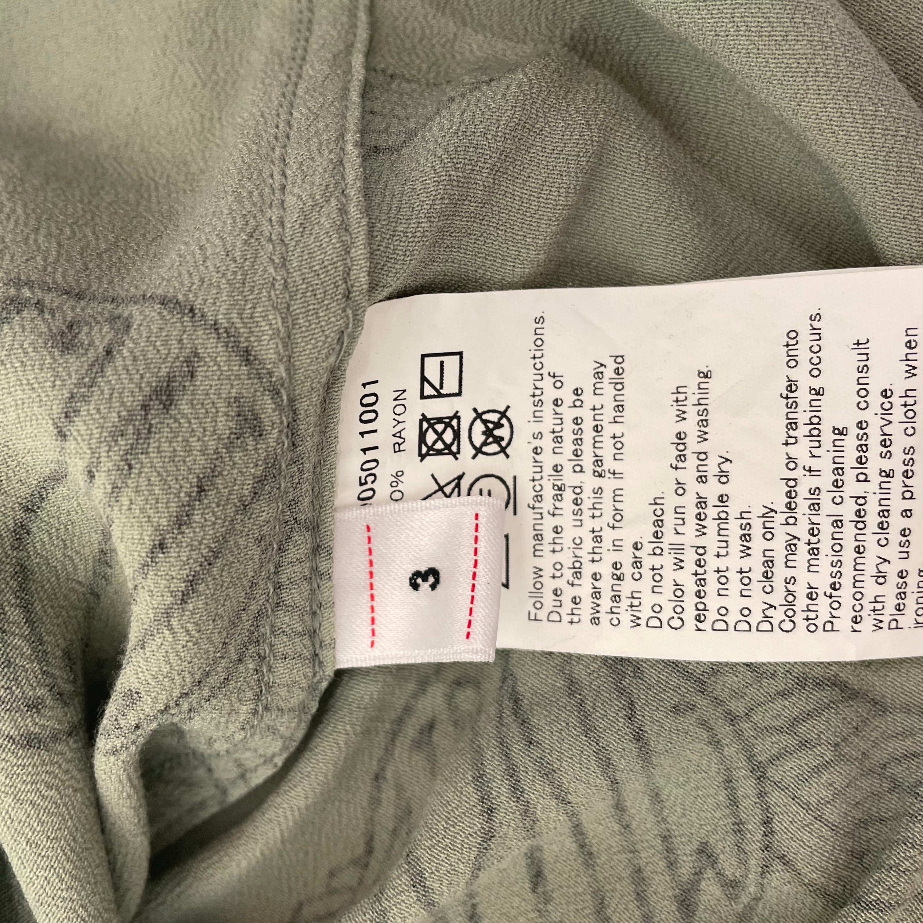 visvim/LS Shirt/3/Cotton/GRN/All Over Print/ view 4
