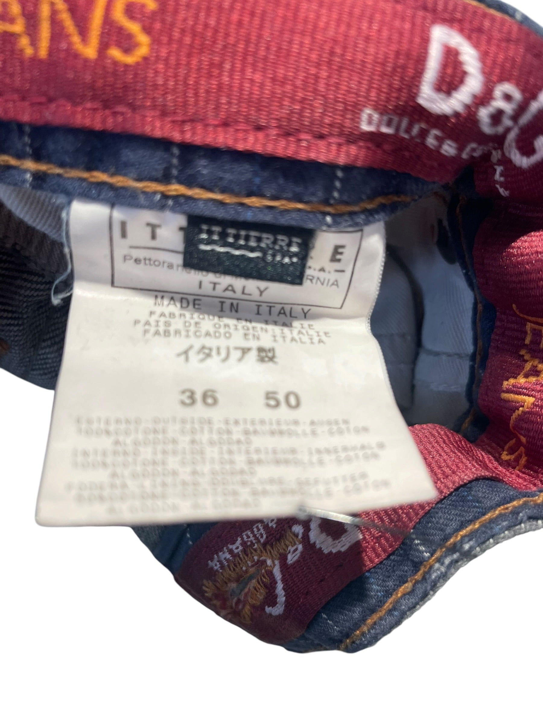 DOLCE&GABBANA/Bottoms/36/Cotton/GRY/gold metal emblem view 4