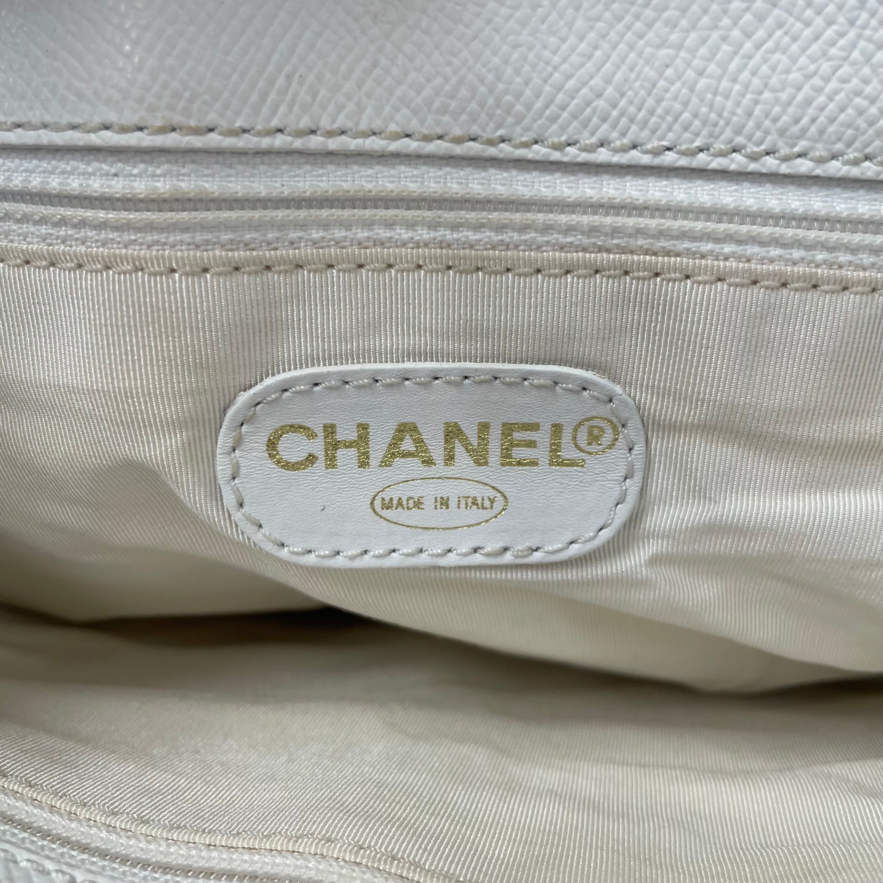CHANEL/Tote Bag/Leather/WHT/TURTOISSHELLABLE view 6