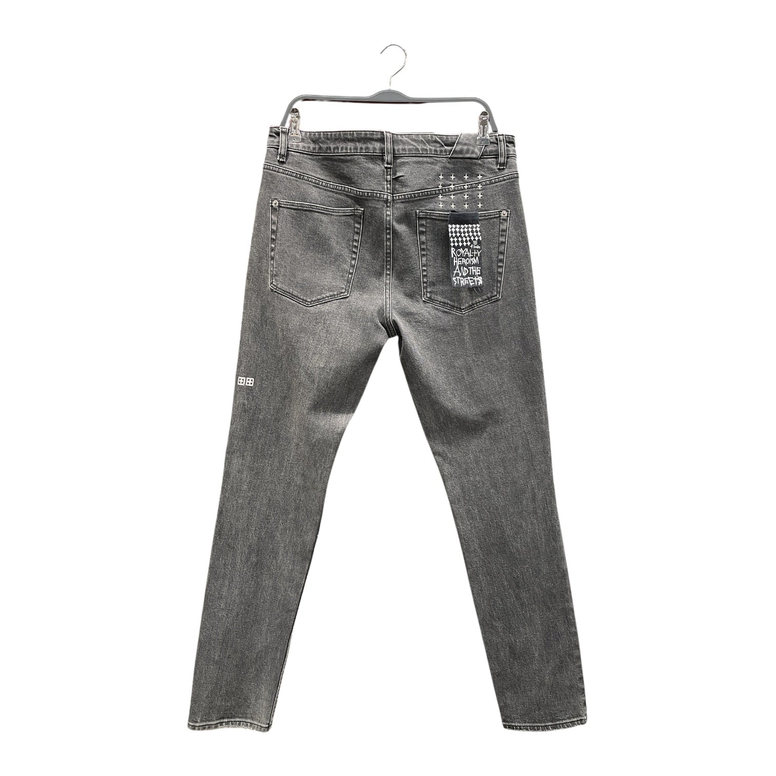 ksubi/Straight Pants/34/Cotton/GRY/Grey Van Wrinkle Angst Jeans view 2