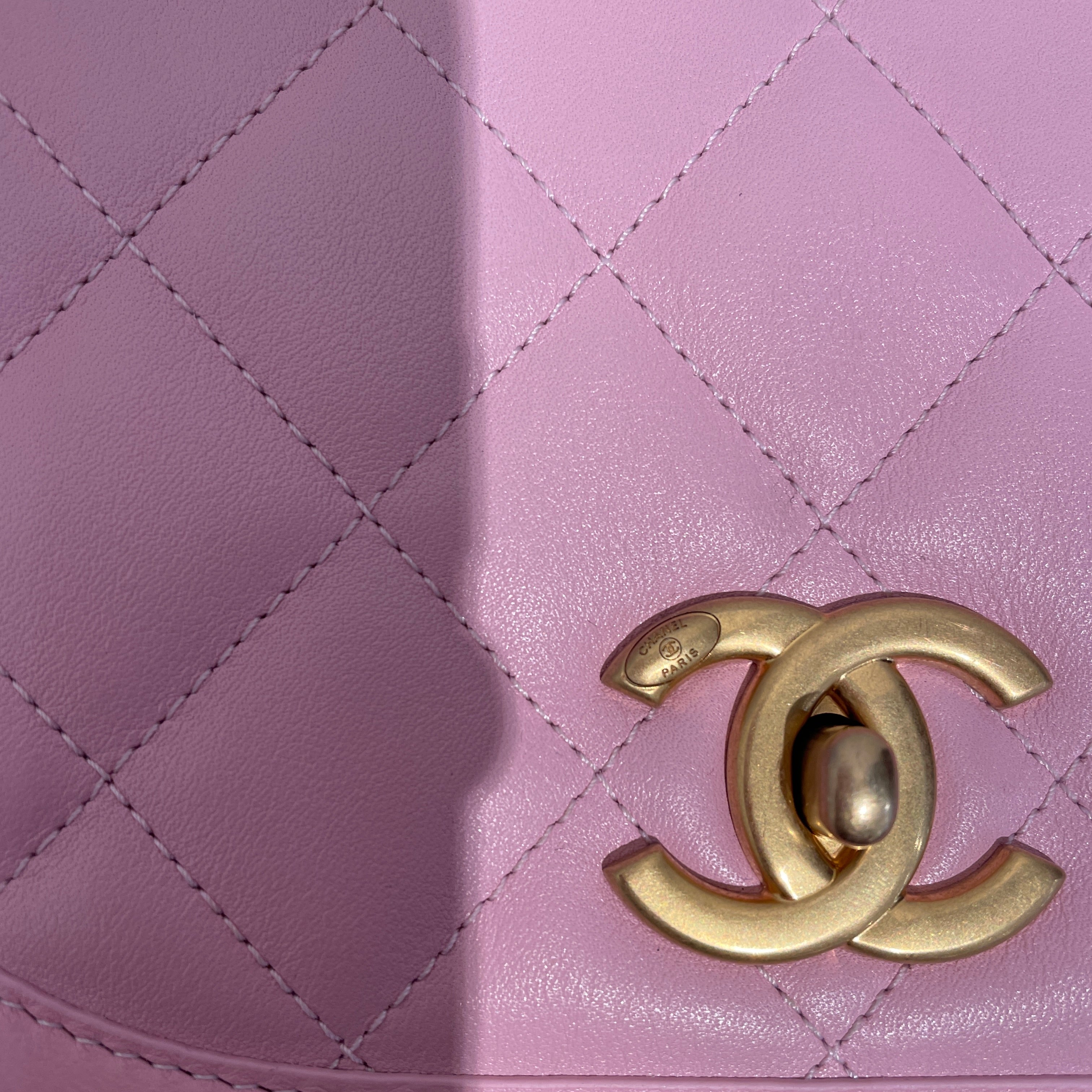 CHANEL/Cross Body Bag/Leather/PNK/T53GGL73 view 6