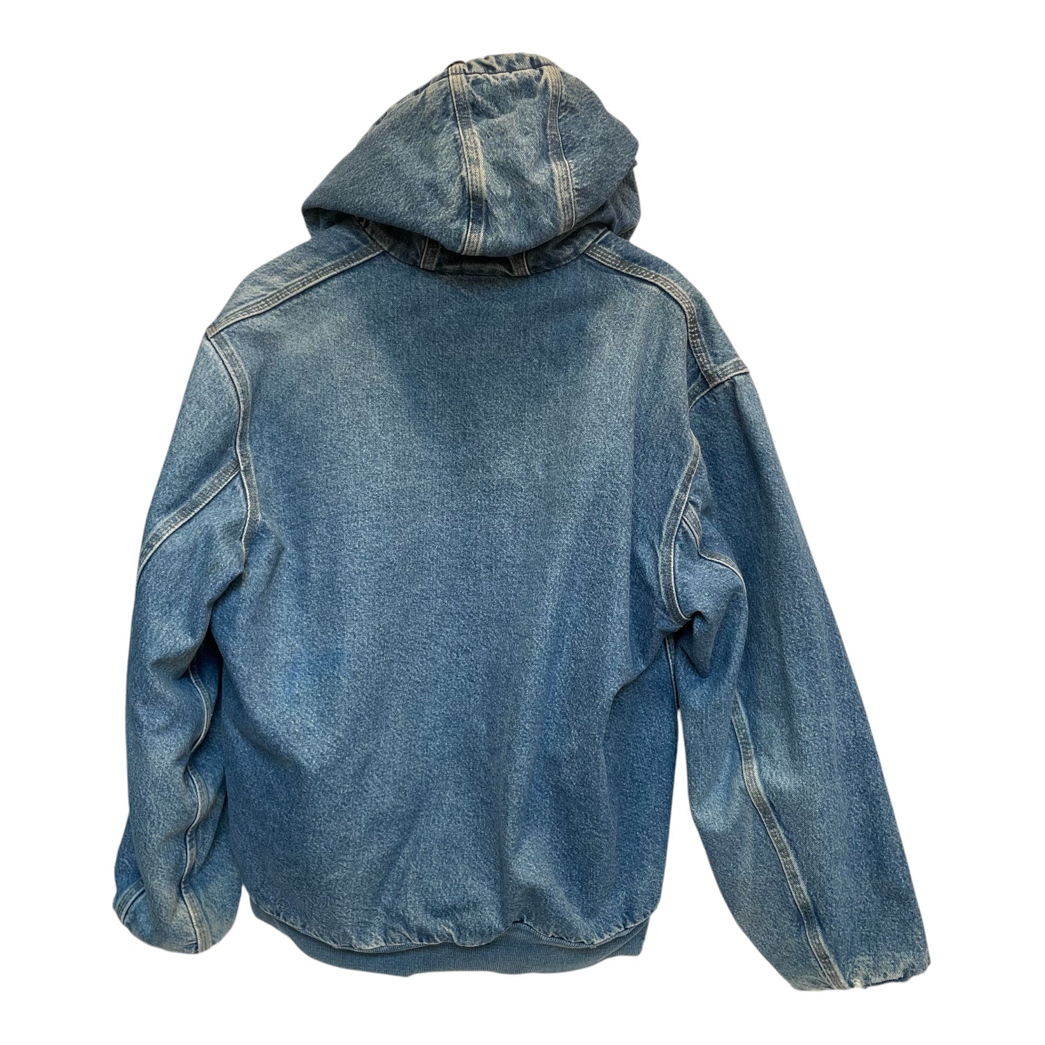 Carhartt/Denim Jkt/Denim/BLU/HOODED DENIM WORK JACKET view 2