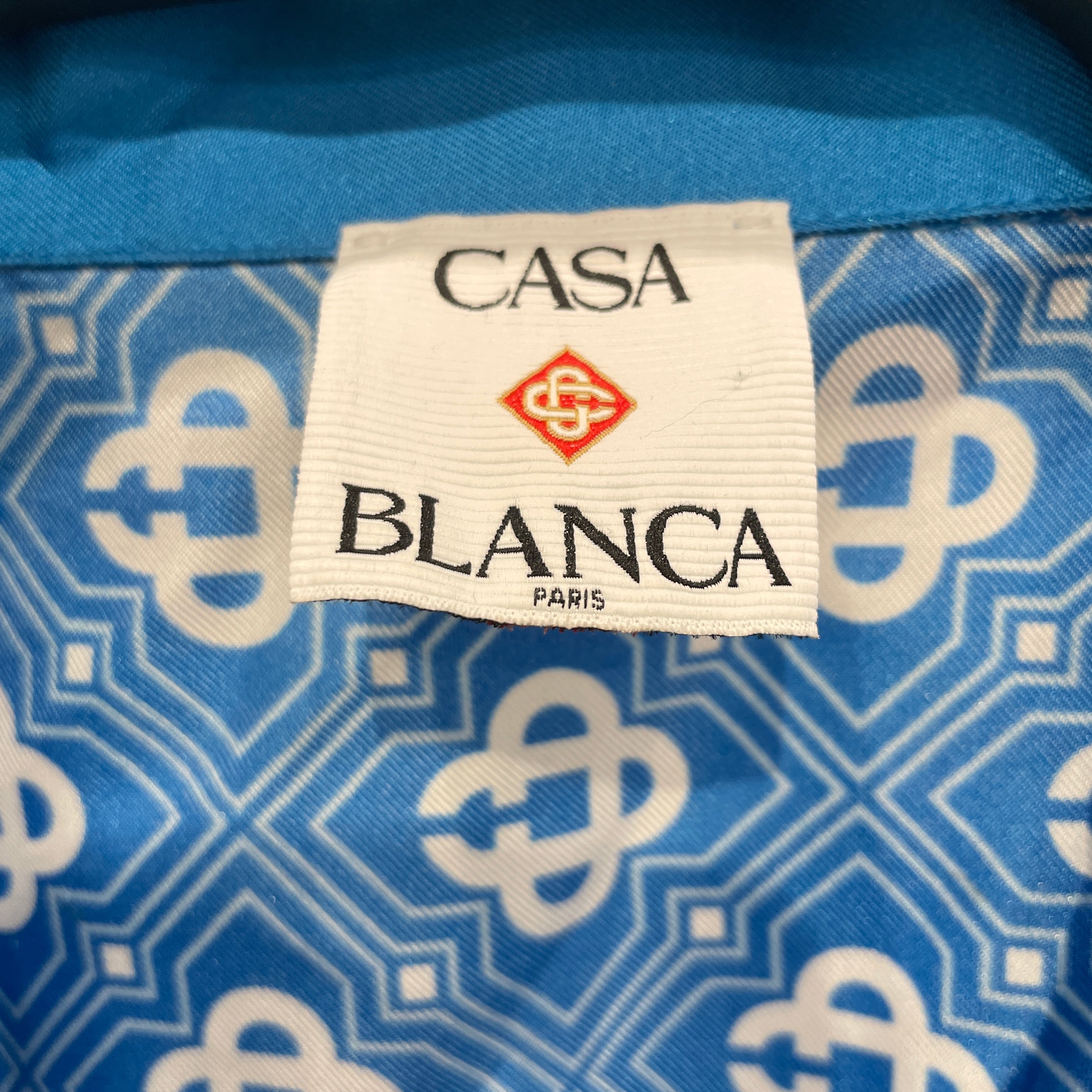 CASABLANCA/T&B Set/S/Monogram/Silk/BLU/100% SIL BEACH SET view 3