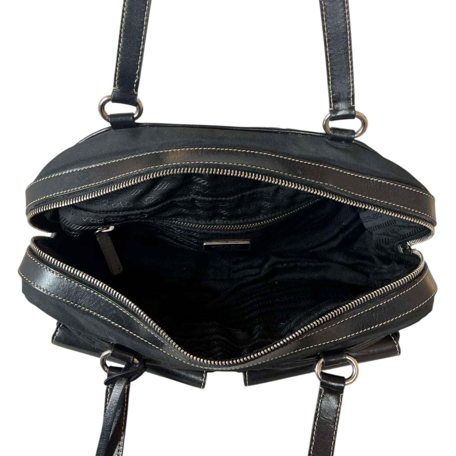 PRADA/Hand Bag/Nylon/BLK/Vintage Tessuto Shoulder Bag view 8