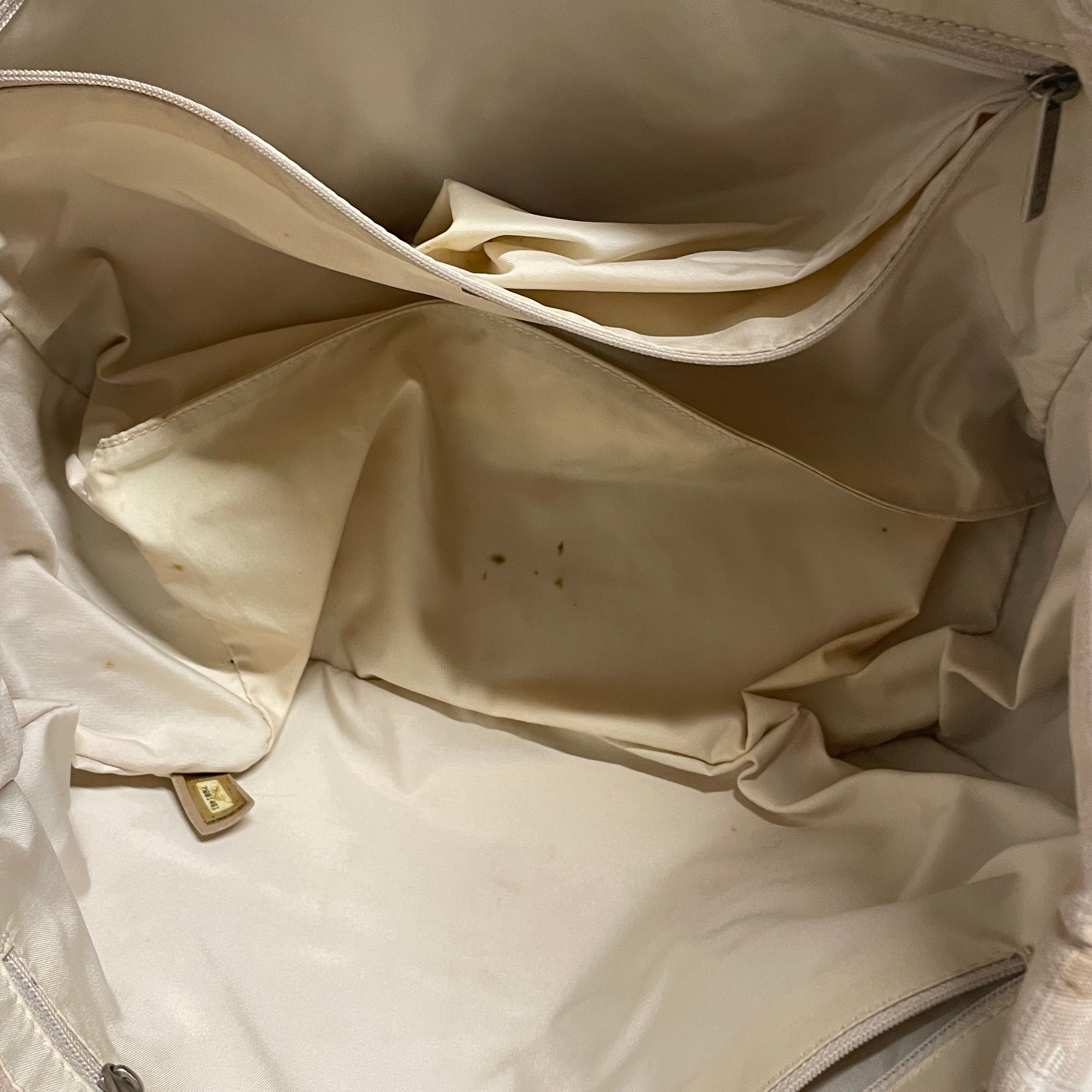 CHANEL/Tote Bag/Monogram/Cotton/CRM/J67JMXC/LEATHER HANDLES/GRID view 4