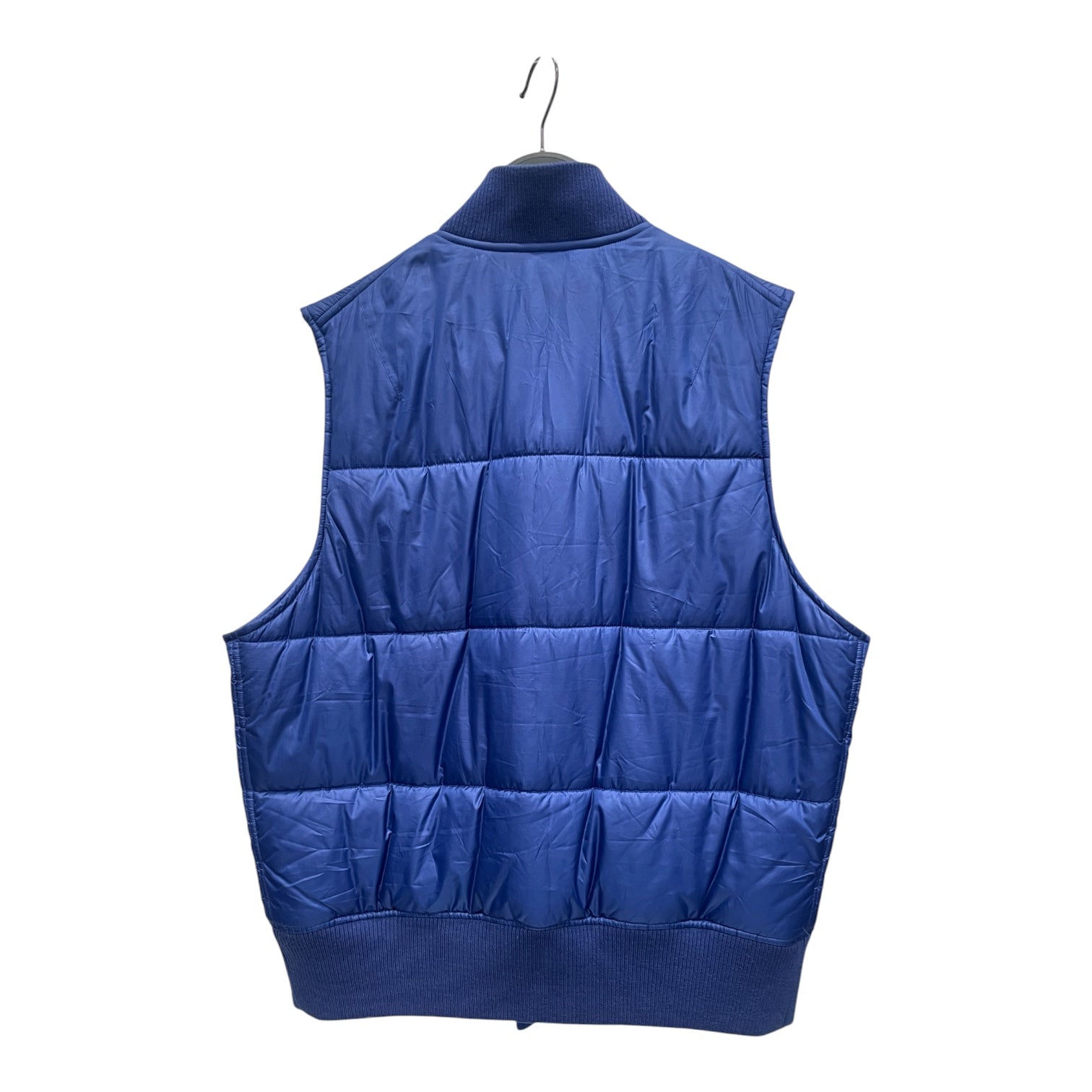 Y-3/Puffer Vest/M/Polyester/BLU/WHT STITCH PUFFER VEST view 2