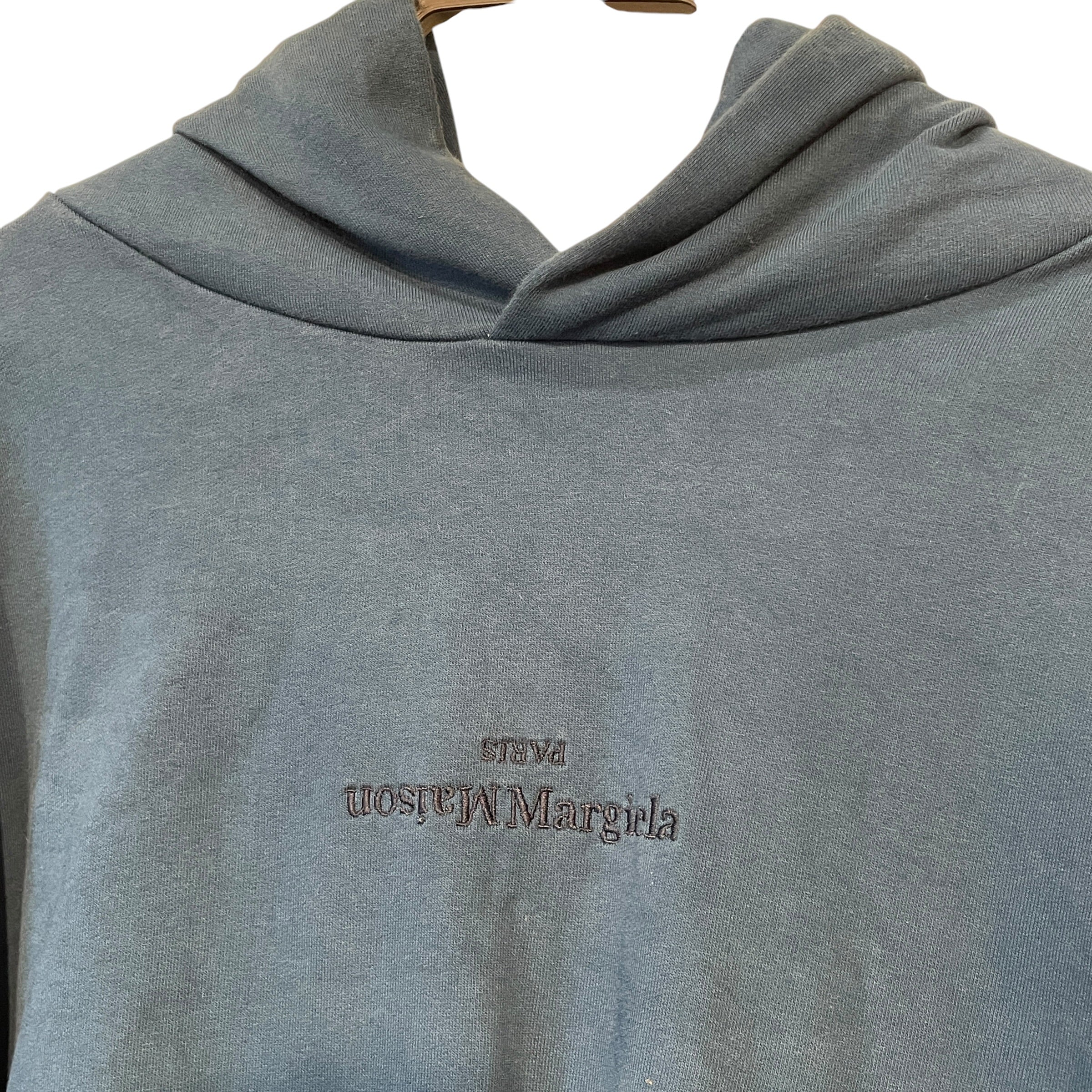 Maison Margiela/Hoodie/XL/Cotton/BLU/PARIS UPSIDEDOWN view 3