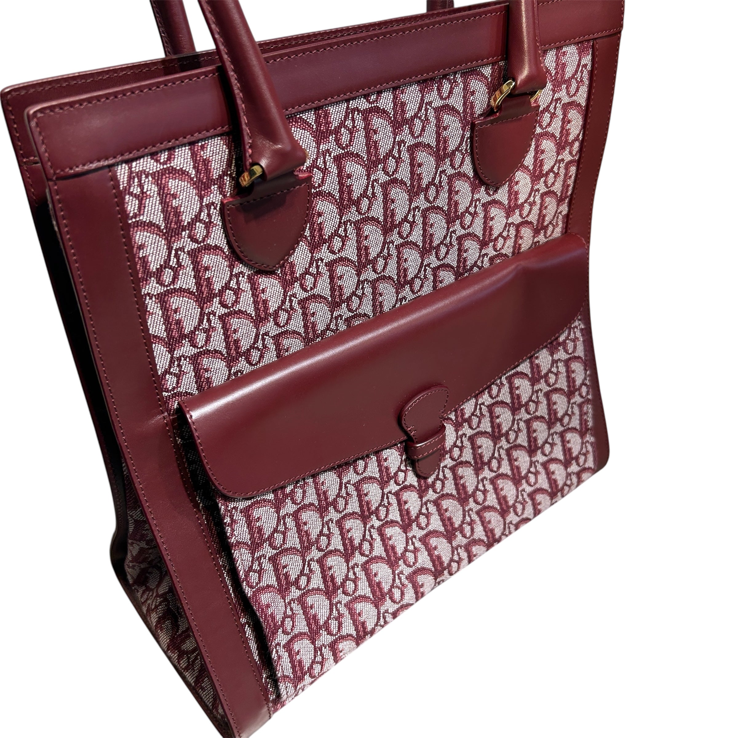 Christian Dior/Hand Bag/Monogram/Leather/BRD/DIORISSIMO TOP HANDLE BAG view 6