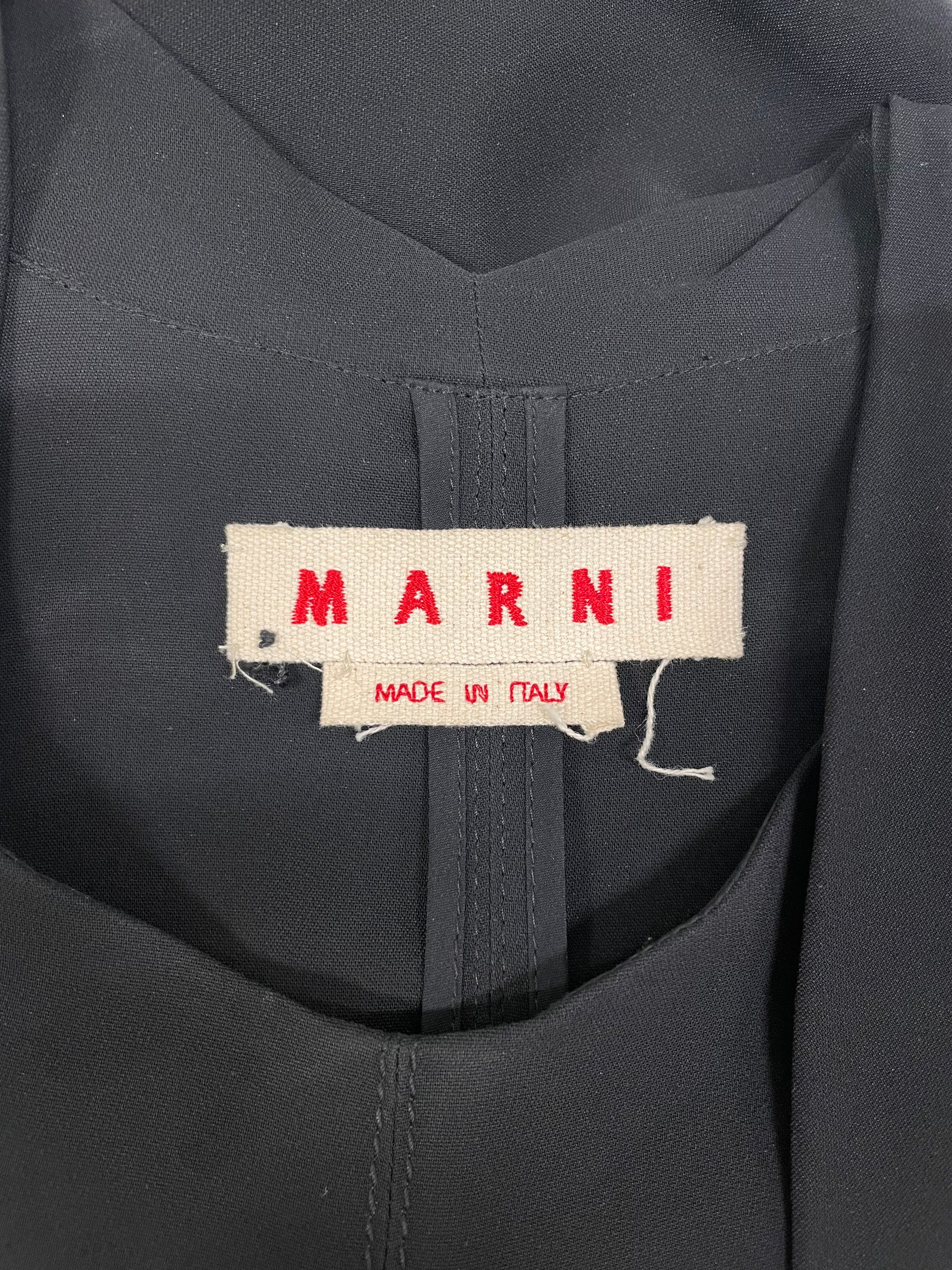 MARNI/SS Dress/40/Polyester/BLK/EVENING GOWN/POLY/LITE view 3