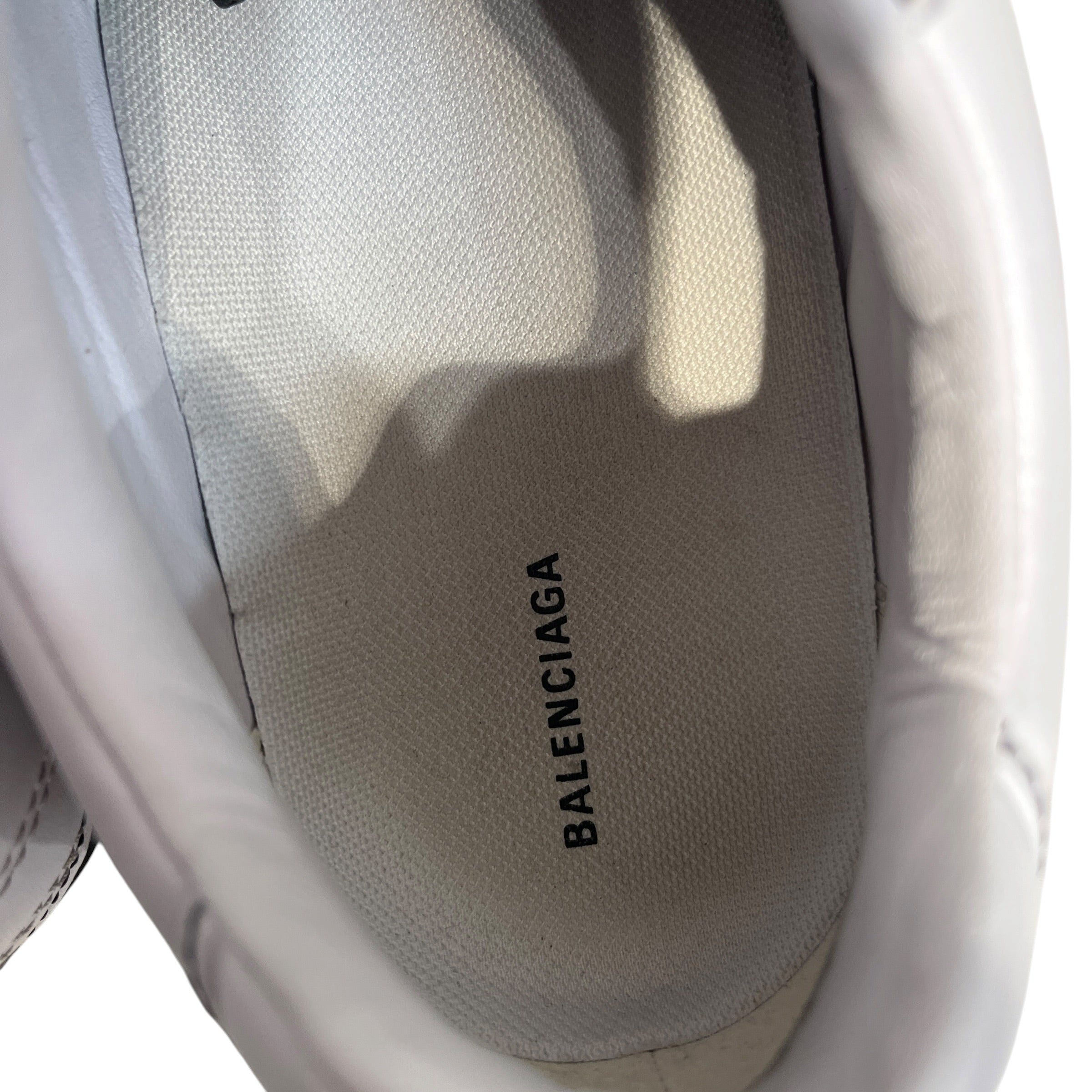 BALENCIAGA/Low-Sneakers/US 7/Leather/WHT/zen sneaker white/black view 3