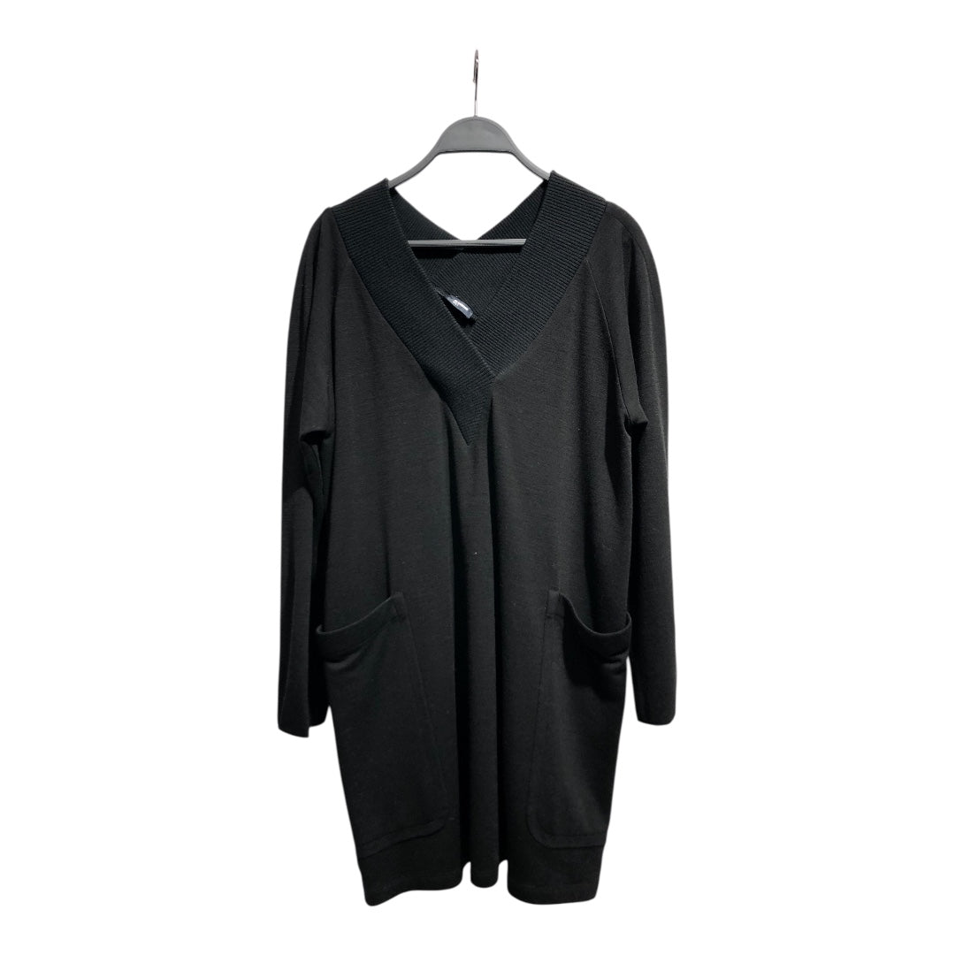JIL SANDER NAVY/LS Dress/42/Cotton/BLK/ view 2