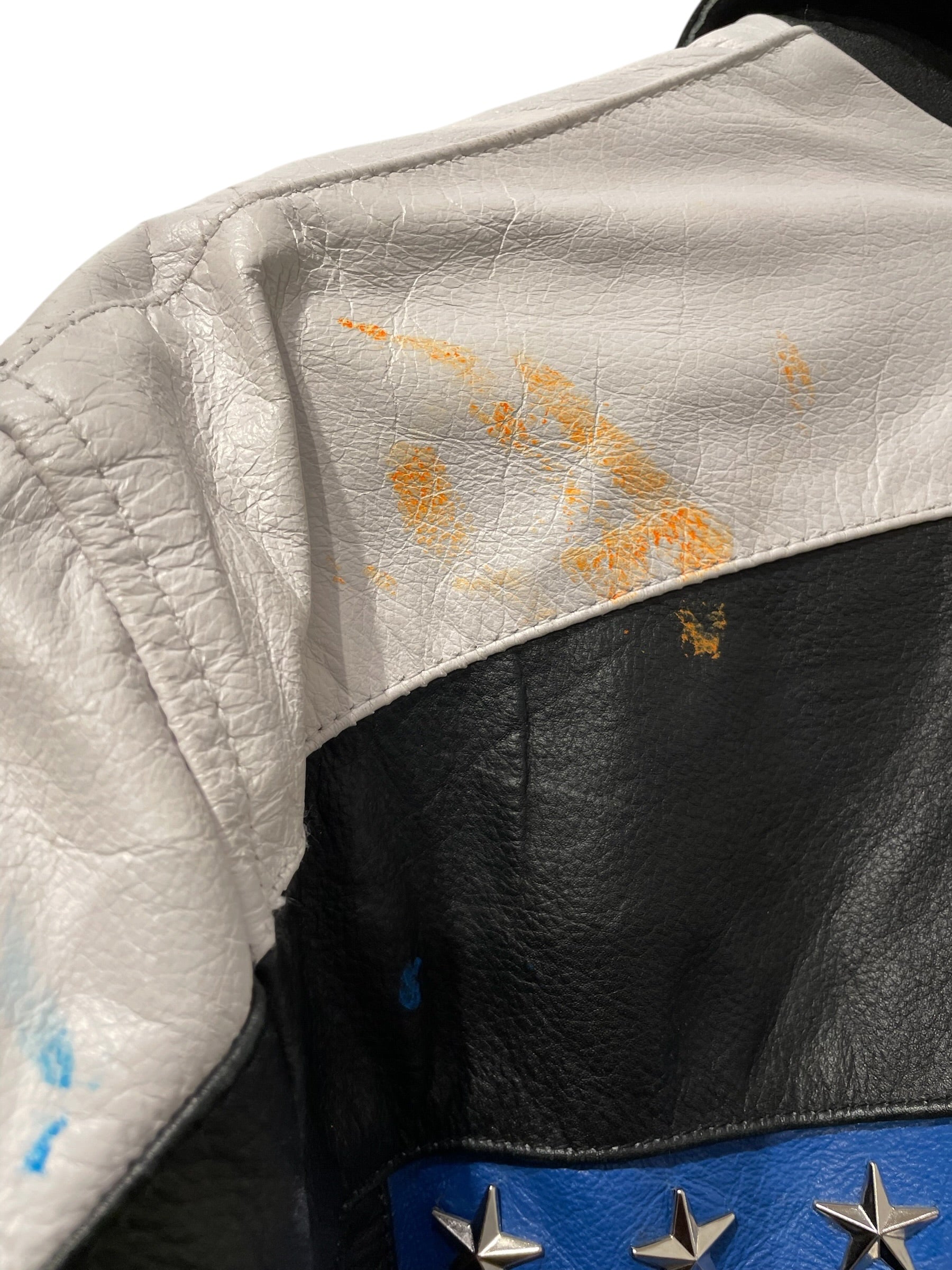 Vintage/Leather Jkt/M/Leather/BLK/All Over Print/USA ALL OVER view 5