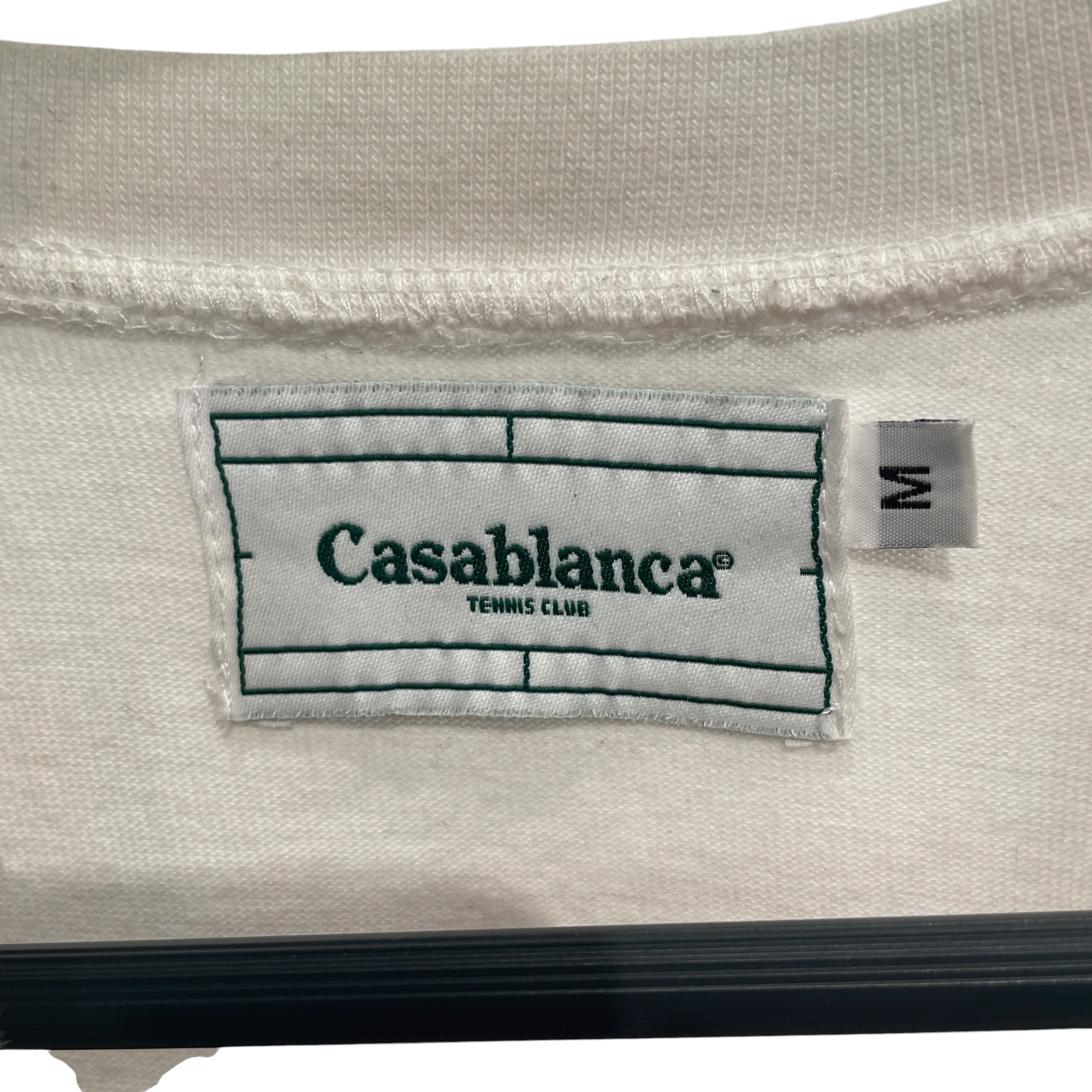 CASABLANCA/T-Shirt/M/Cotton/WHT/Graphic/AUTOMNE-HIVER 19/20 TEE view 3