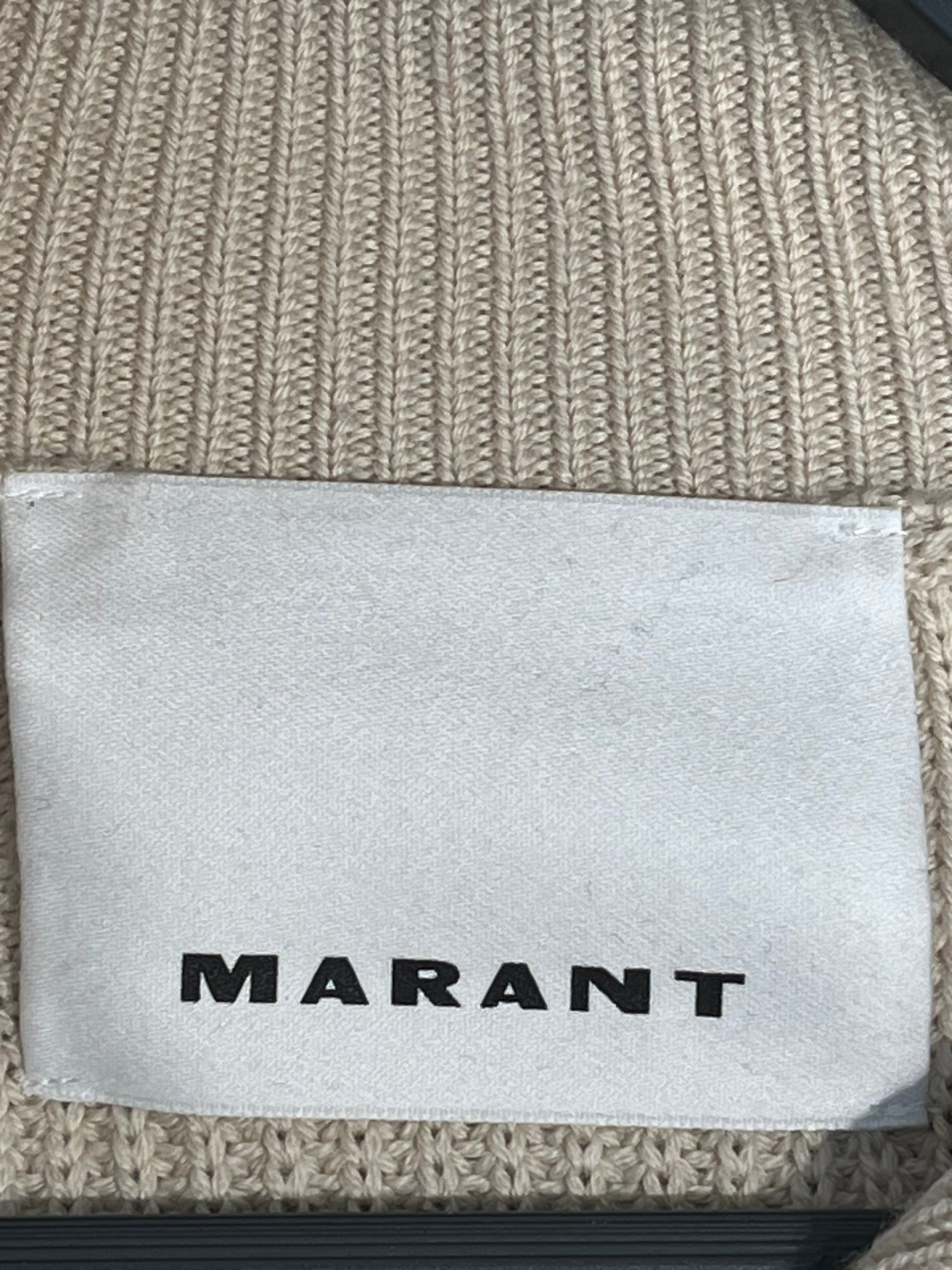 ISABEL MARANT/Heavy Cardigan/L/Wool/BEG/HEAVY KNIT BENNY SWEATER view 3