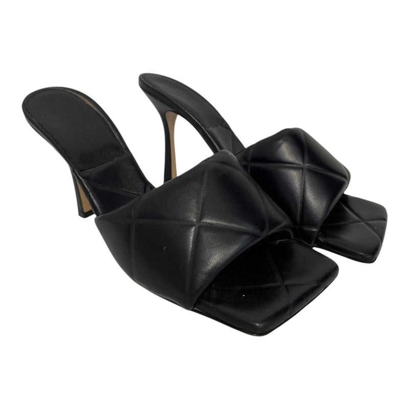 BOTTEGA VENETA/Heels/EU 41/Leather/BLK/QUILTED