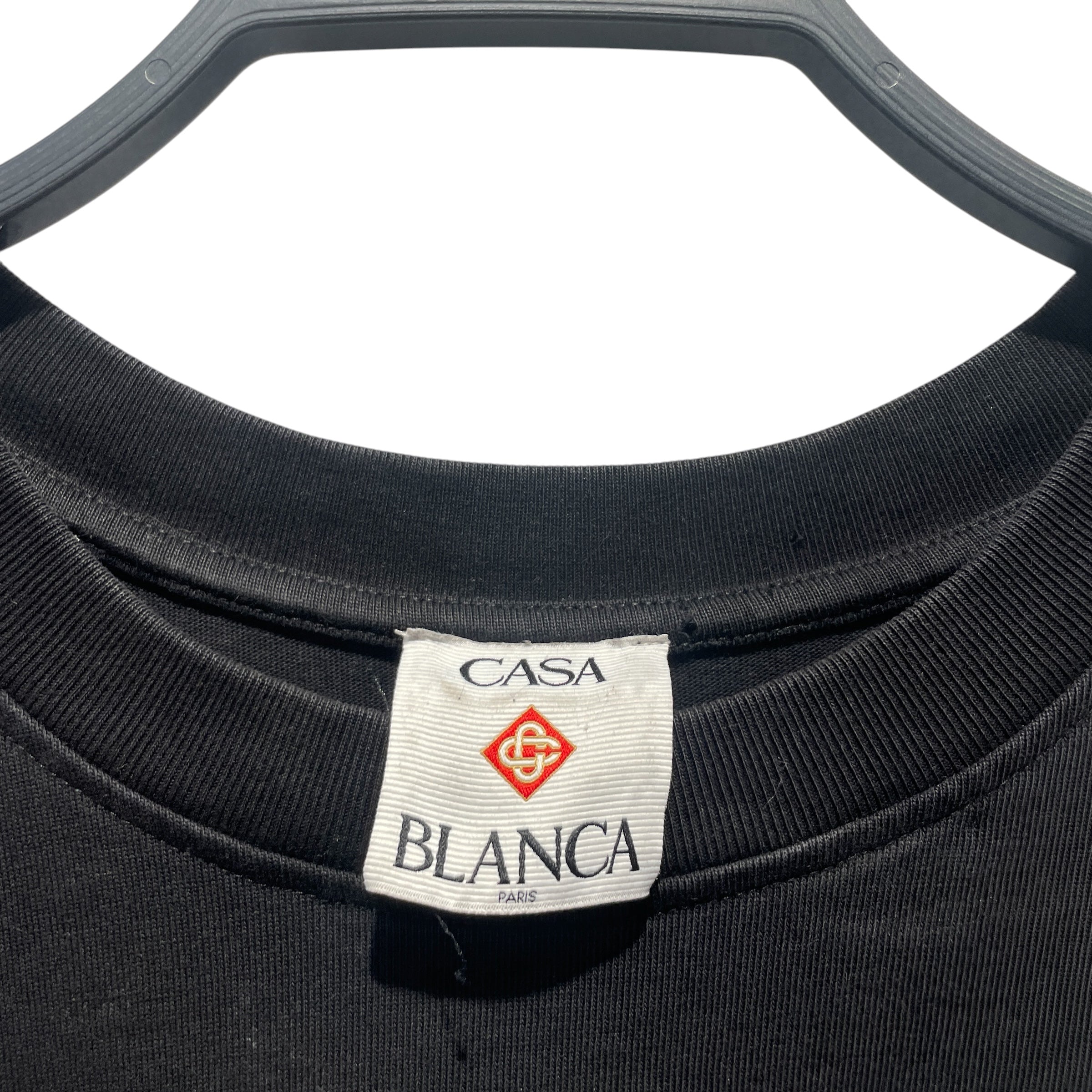 CASABLANCA/T-Shirt/XL/Cotton/BLK/ view 3